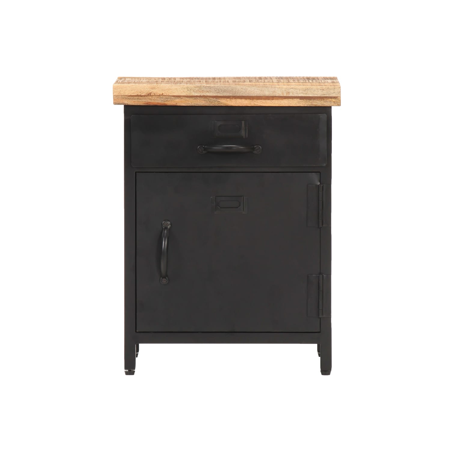 vidaXL Bedside Cabinet 40x30x52 cm Rough Mango Wood