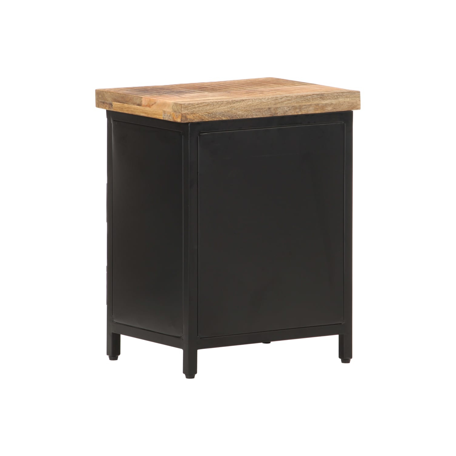 vidaXL Bedside Cabinet 40x30x52 cm Rough Mango Wood