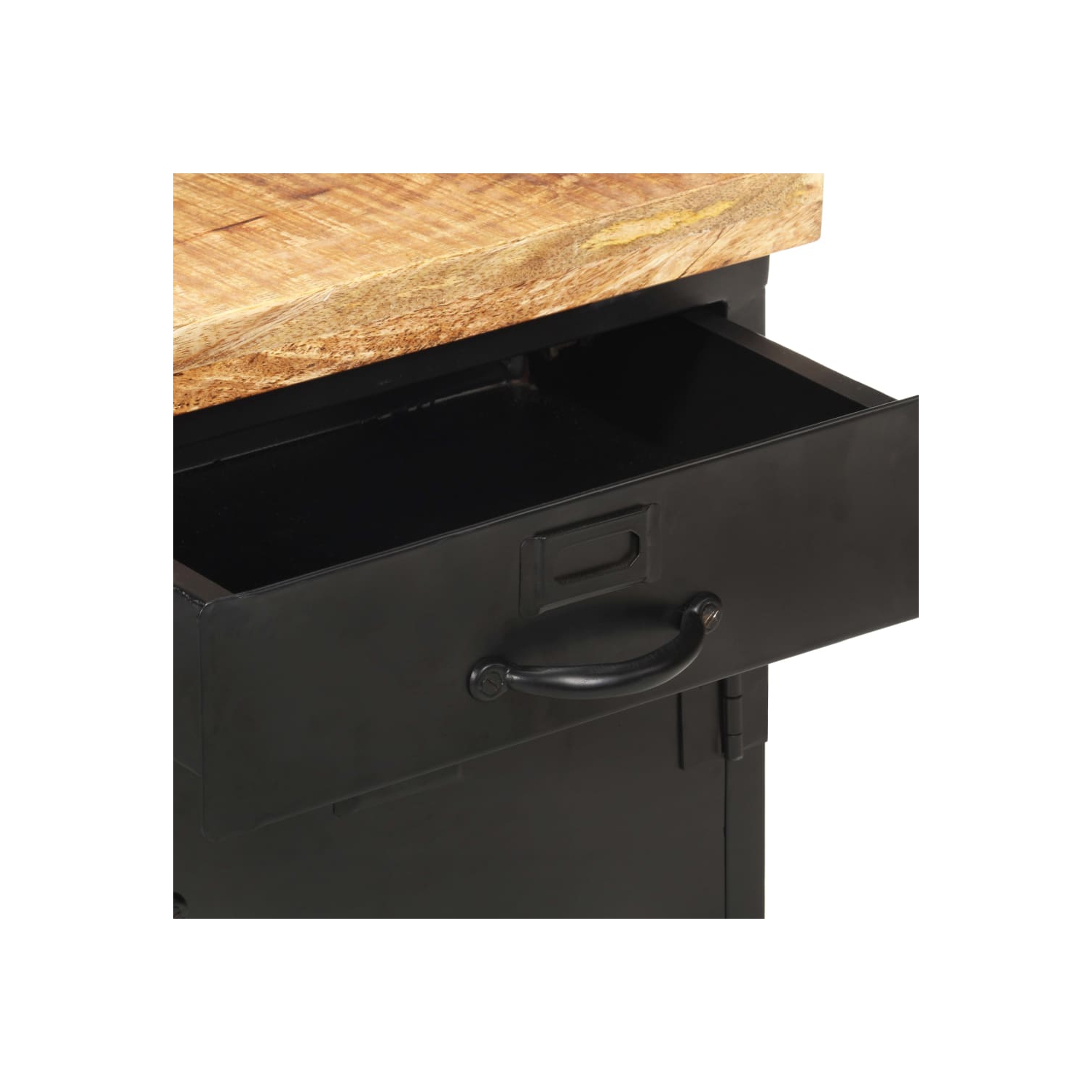 vidaXL Bedside Cabinet 40x30x52 cm Rough Mango Wood