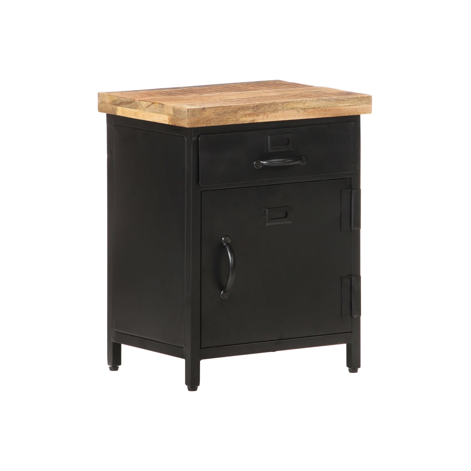 vidaXL Bedside Cabinet 40x30x52 cm Rough Mango Wood