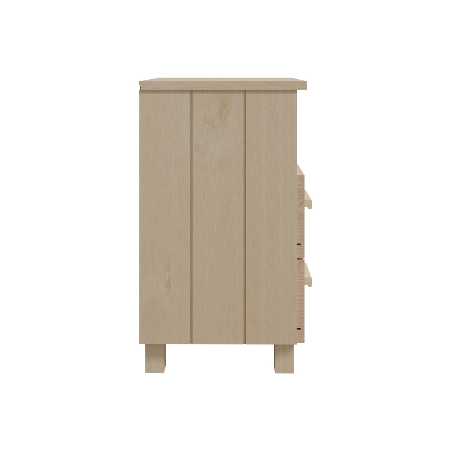 vidaXL Bedside Cabinets HAMAR 2 pcs Honey Brown 40x35x62 cm Solid Wood