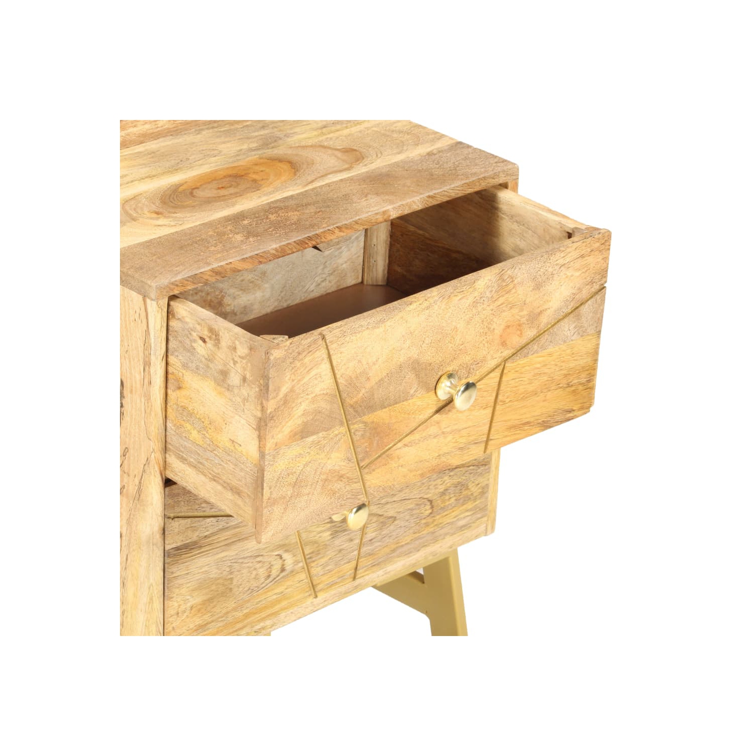 vidaXL Bedside Cabinet 40x30x50 cm Solid Mango Wood
