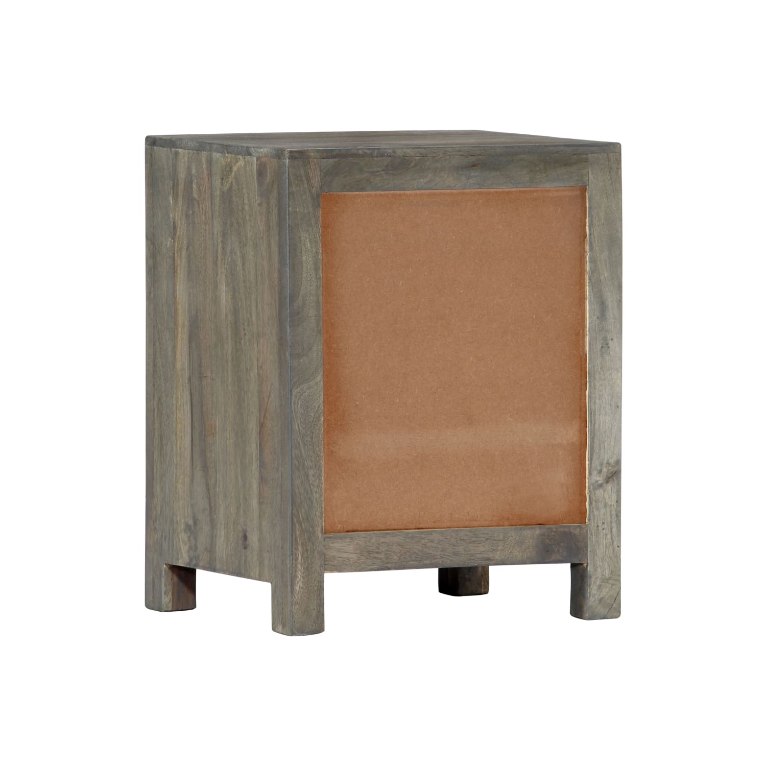 vidaXL Bedside Cabinet Grey 40x30x50 cm Solid Mango Wood