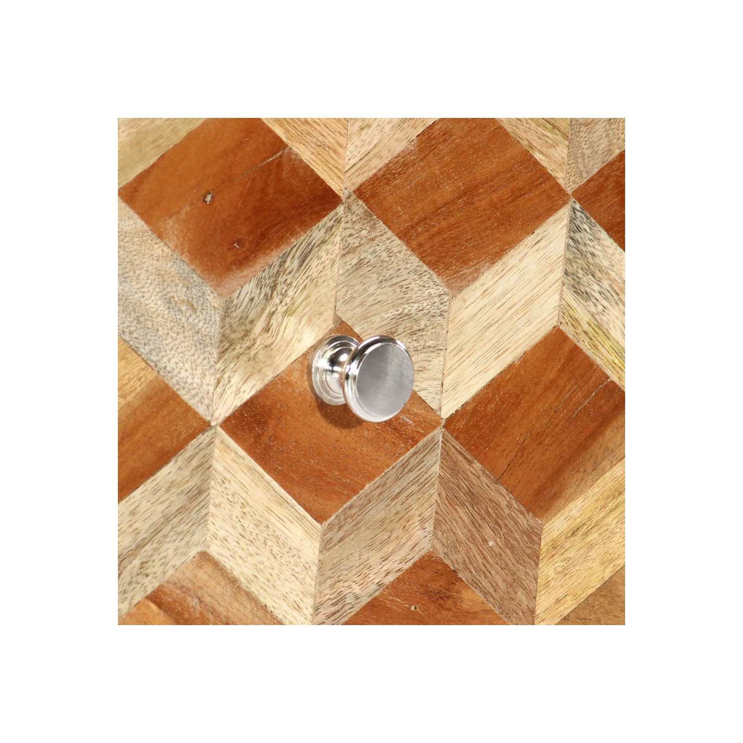 vidaXL Bedside Cabinet Grey 40x30x50 cm Solid Mango Wood