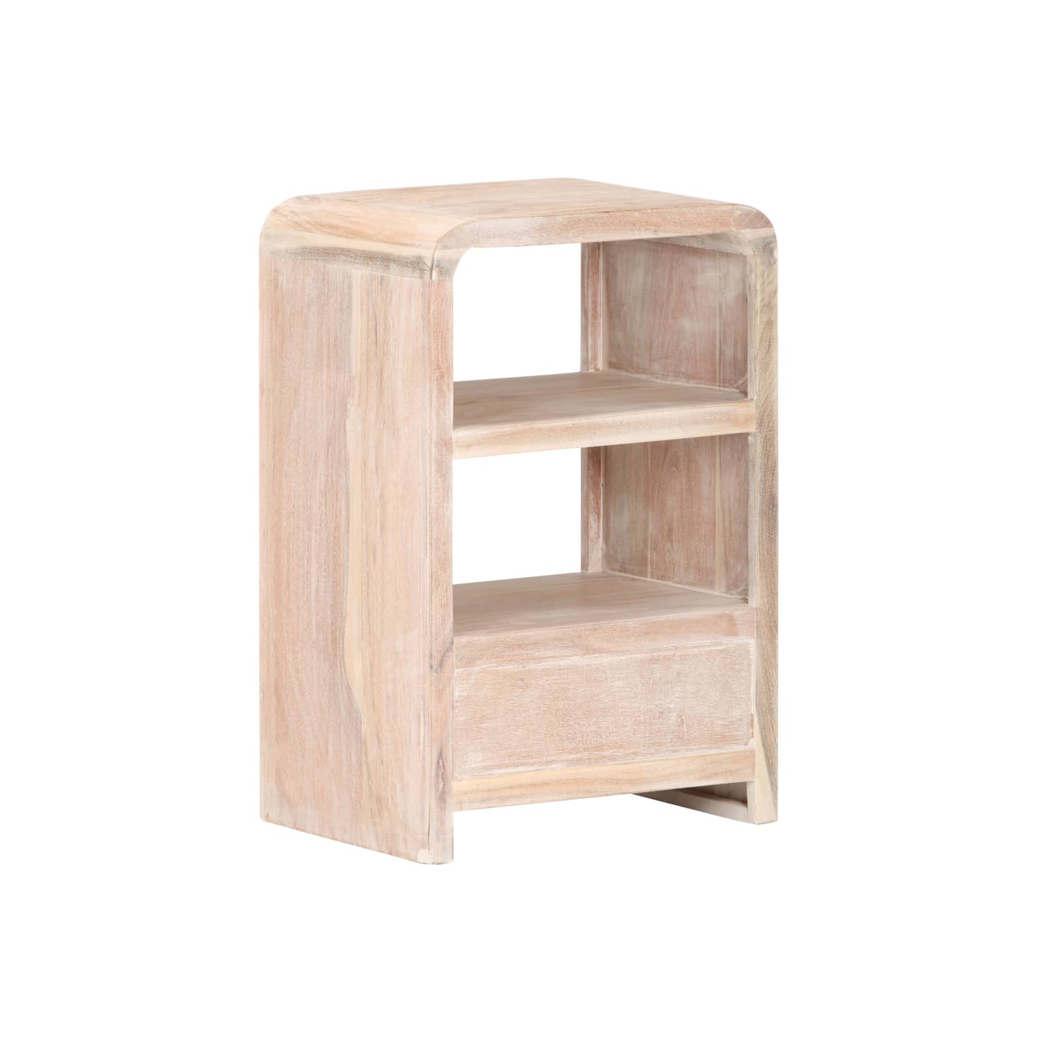 Table de chevet vidaXL 40 x 30 x 30 po en bois d'acacia massif 60&nbsp;cm