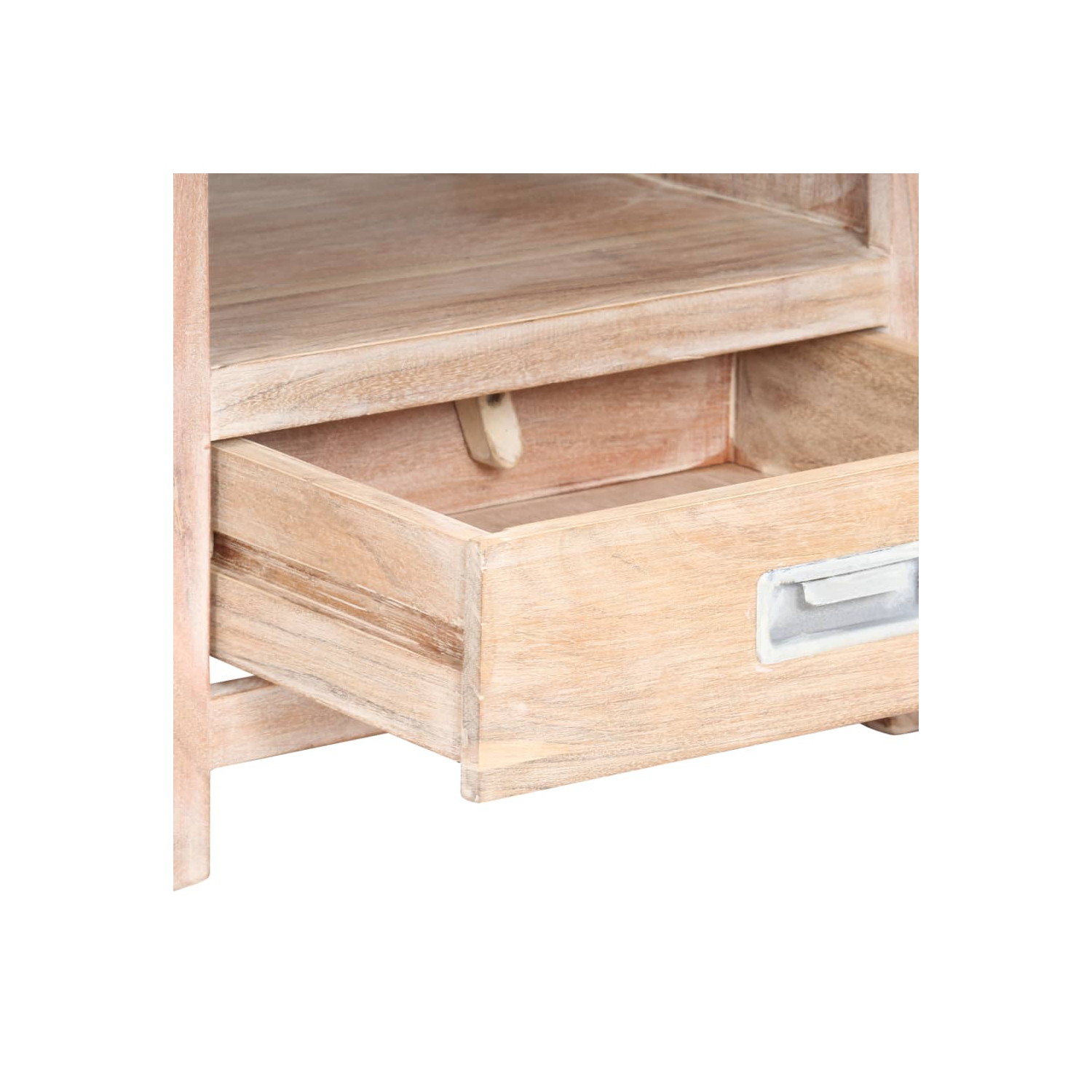 Table de chevet vidaXL 40 x 30 x 30 po en bois d'acacia massif 60&nbsp;cm