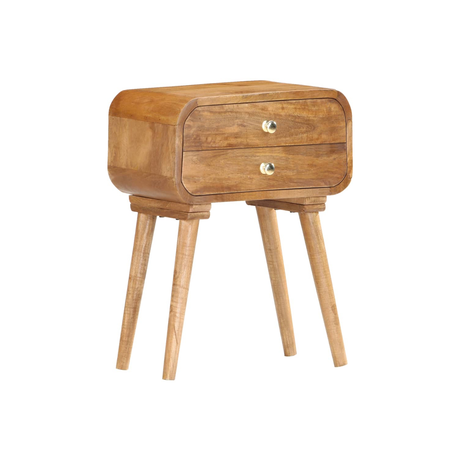vidaXL Bedside Cabinet 43x30x58 cm Solid Mango Wood