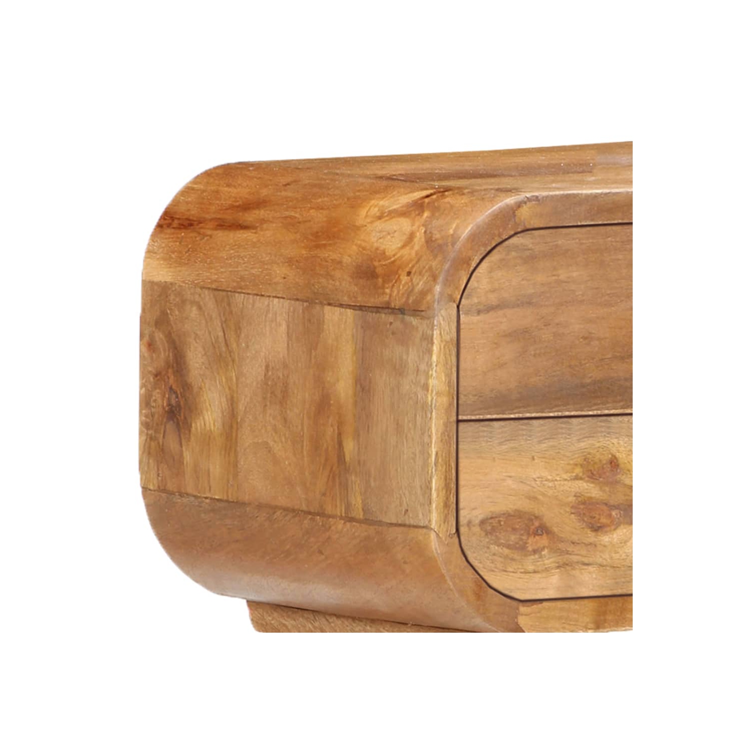 vidaXL Bedside Cabinet 43x30x58 cm Solid Mango Wood