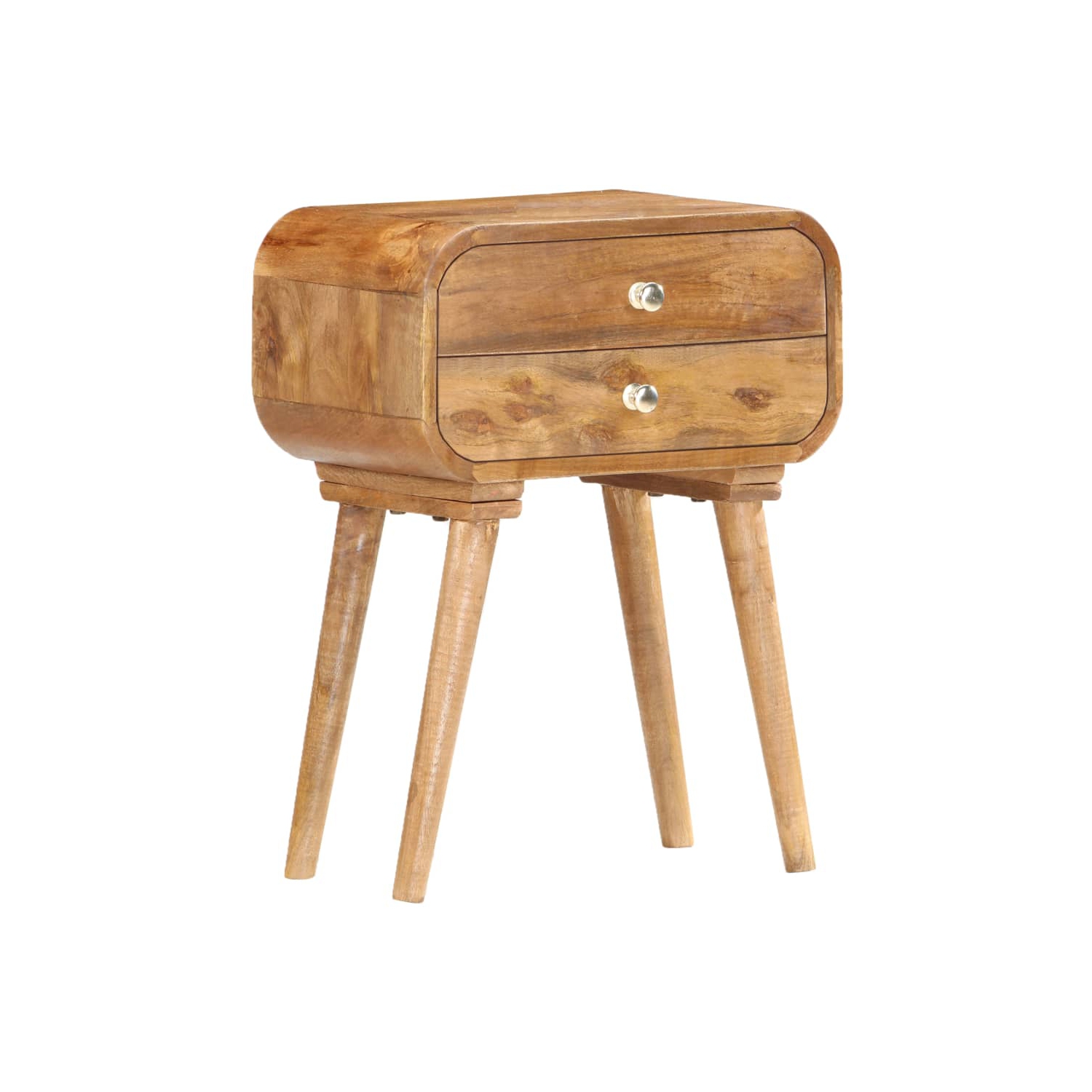 vidaXL Bedside Cabinet 43x30x58 cm Solid Mango Wood