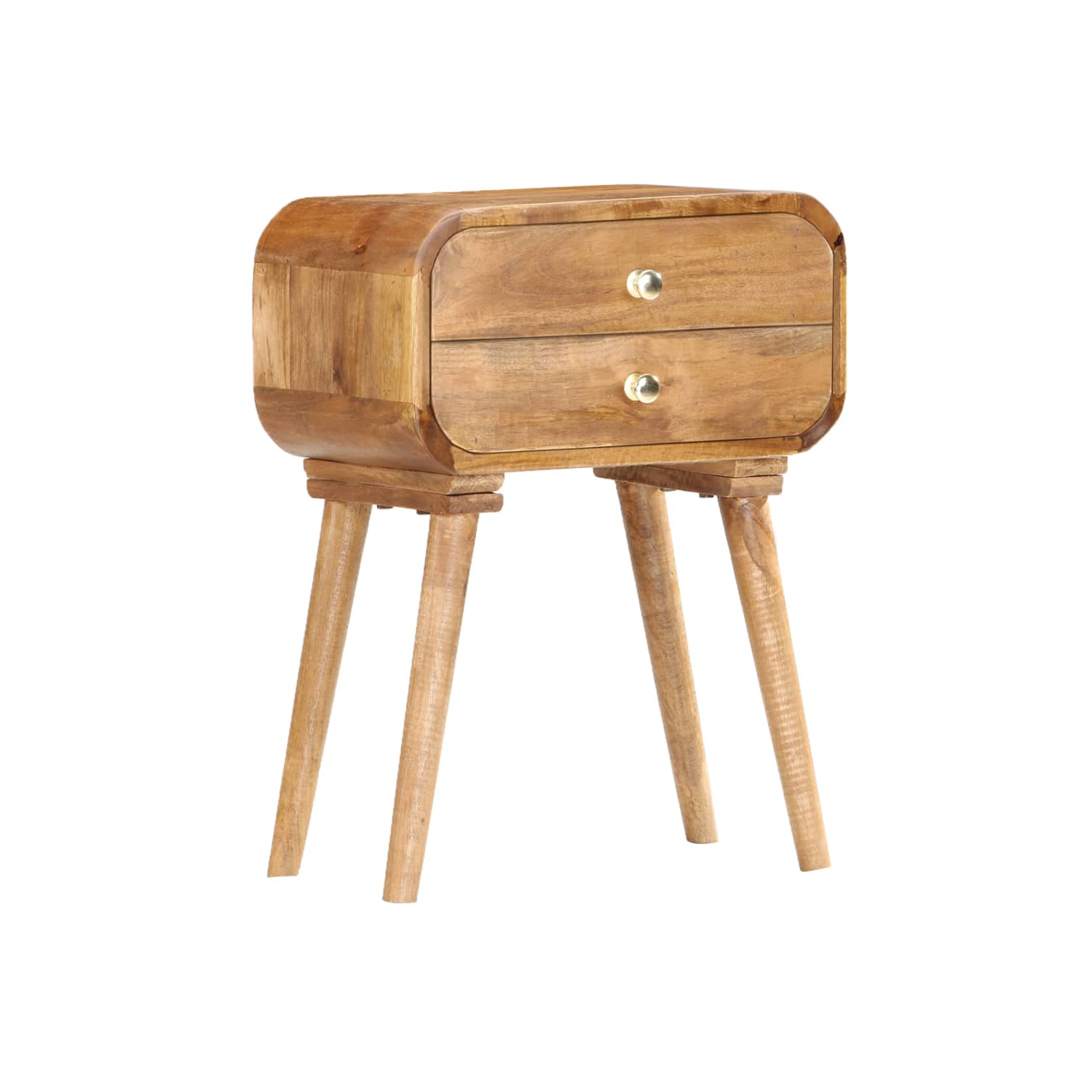 vidaXL Bedside Cabinet 43x30x58 cm Solid Mango Wood