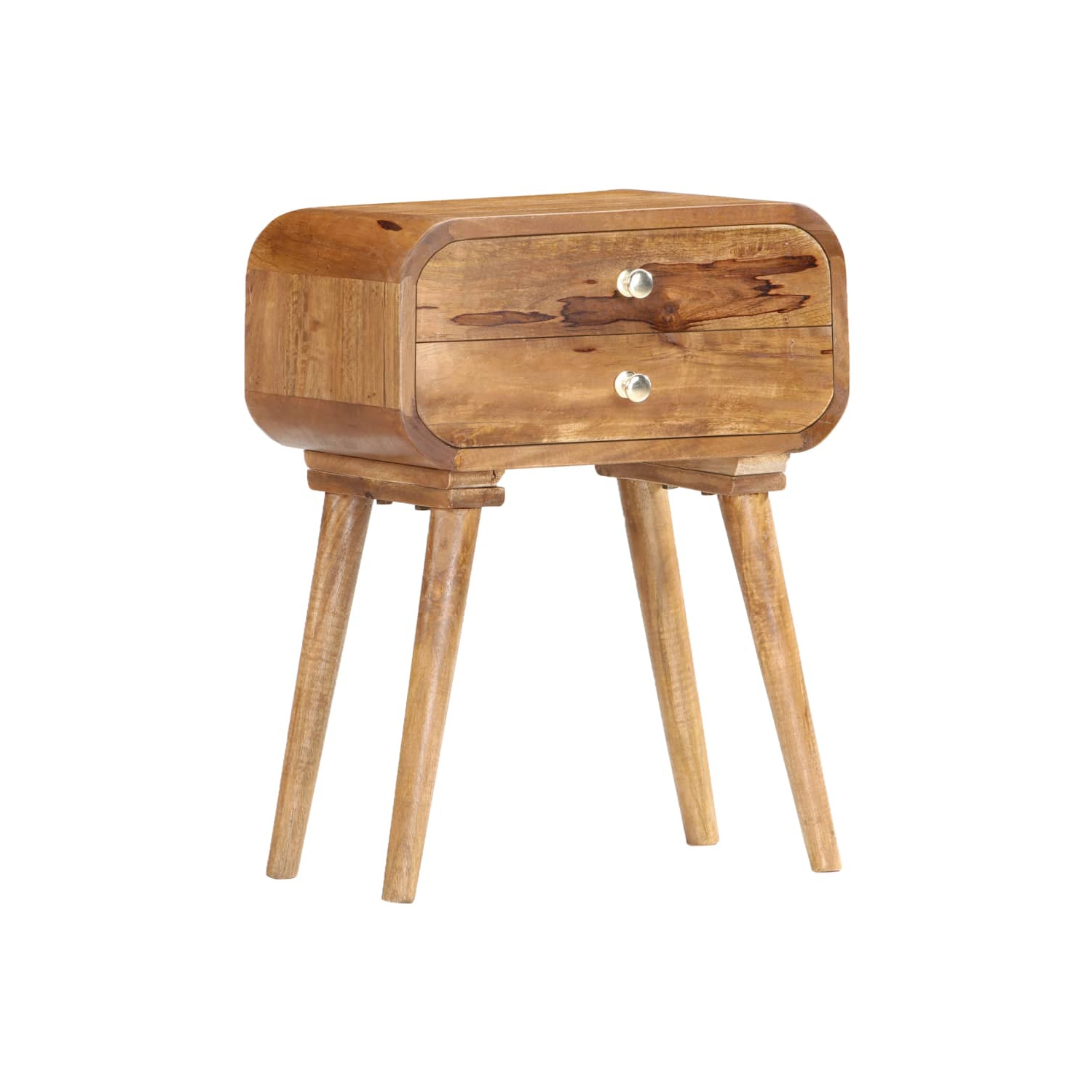 vidaXL Bedside Cabinet 43x30x58 cm Solid Mango Wood