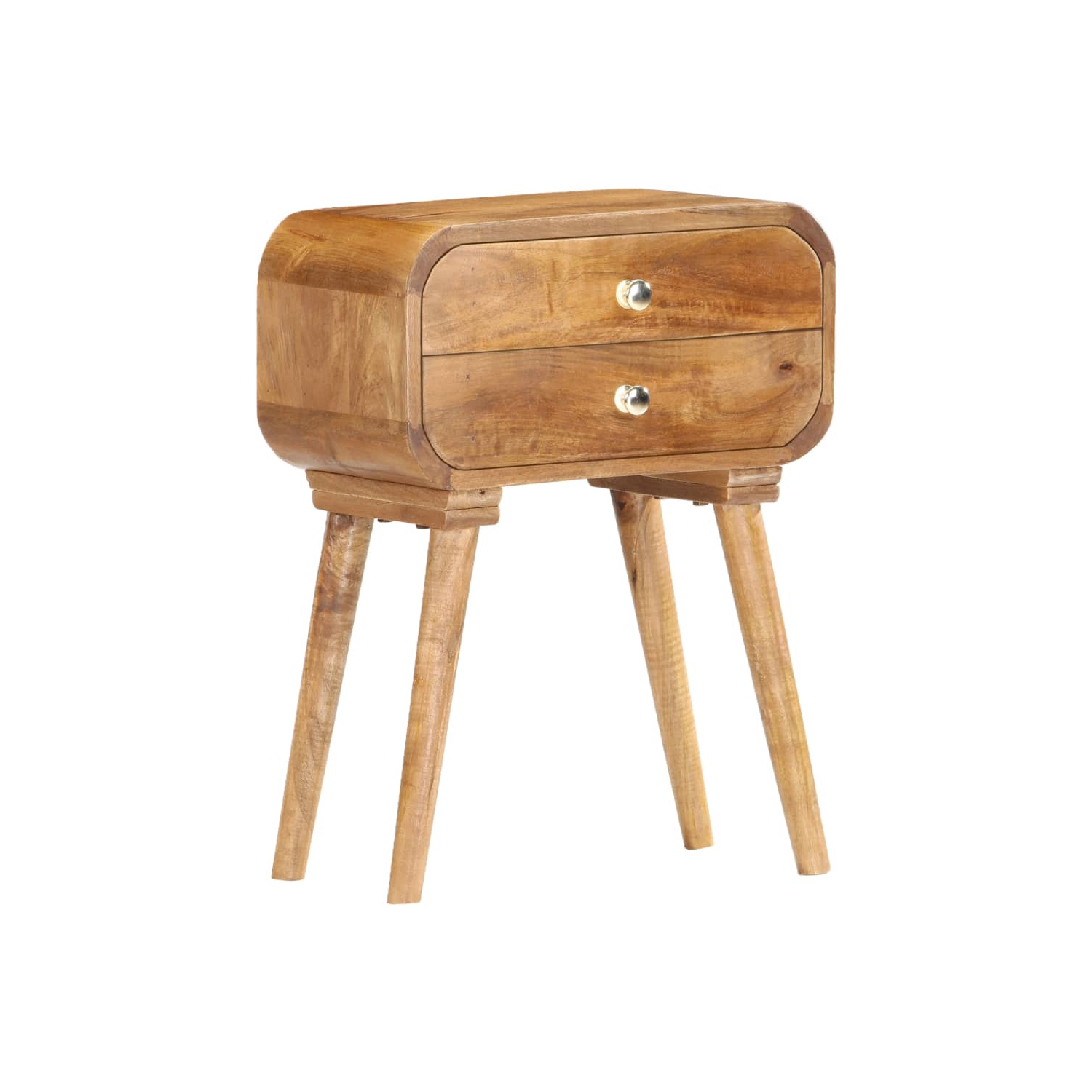 vidaXL Bedside Cabinet 43x30x58 cm Solid Mango Wood