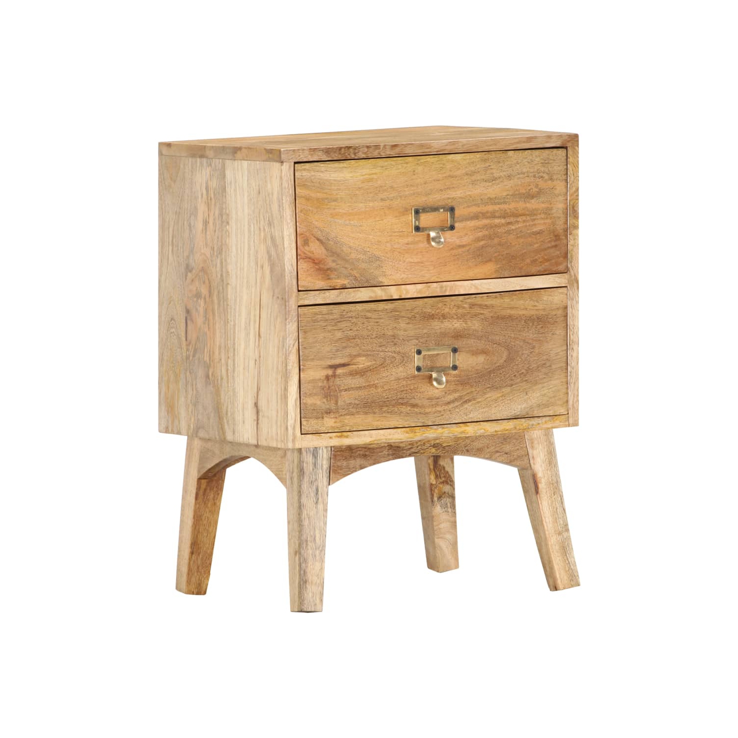 vidaXL Bedside Cabinet 40x35x55 cm Solid Mango Wood