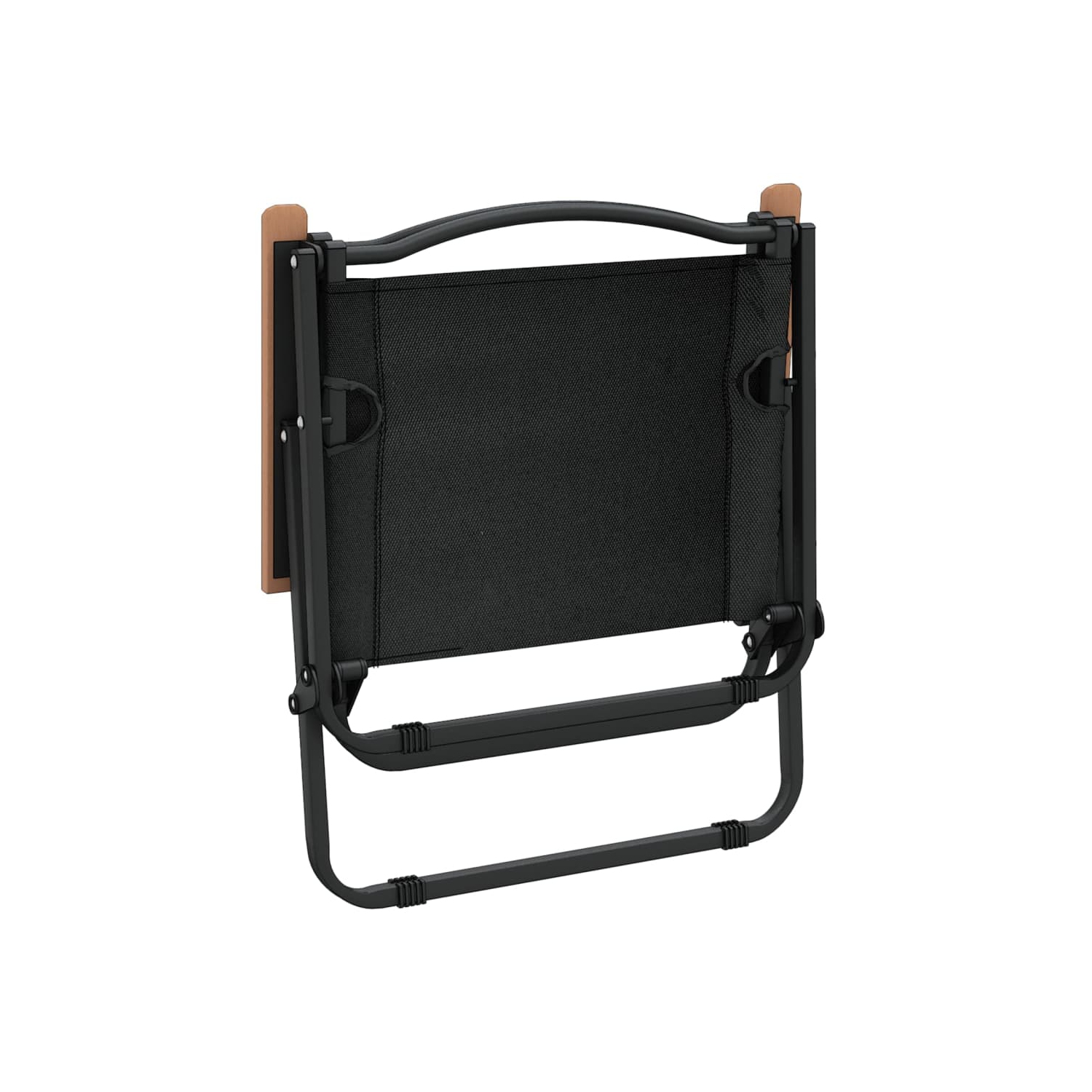 Chaises de camping 2 pièces en tissu Oxford de 59&nbsp;cm, 54 x 43 po, noir