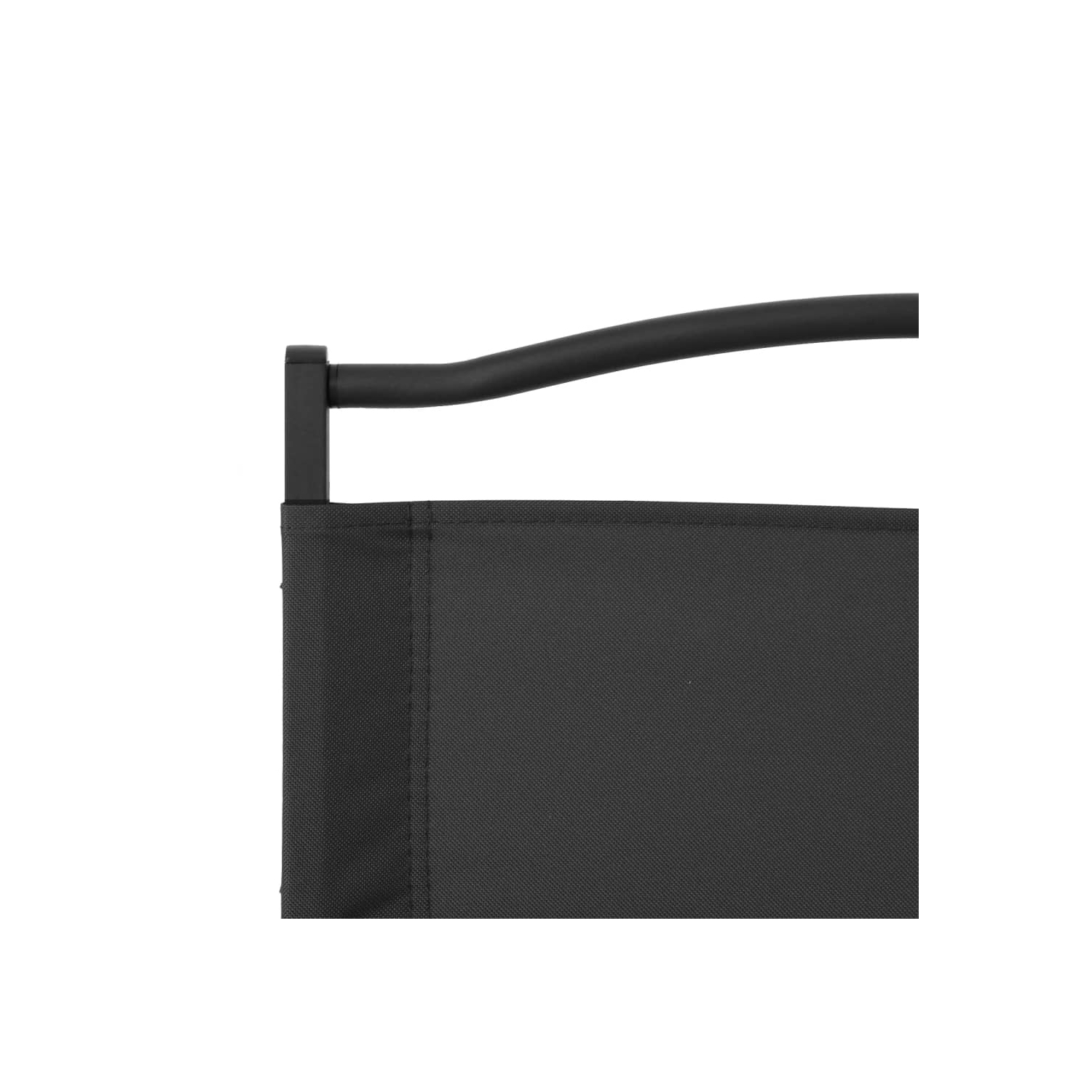 Chaises de camping 2 pièces en tissu Oxford de 59&nbsp;cm, 54 x 43 po, noir