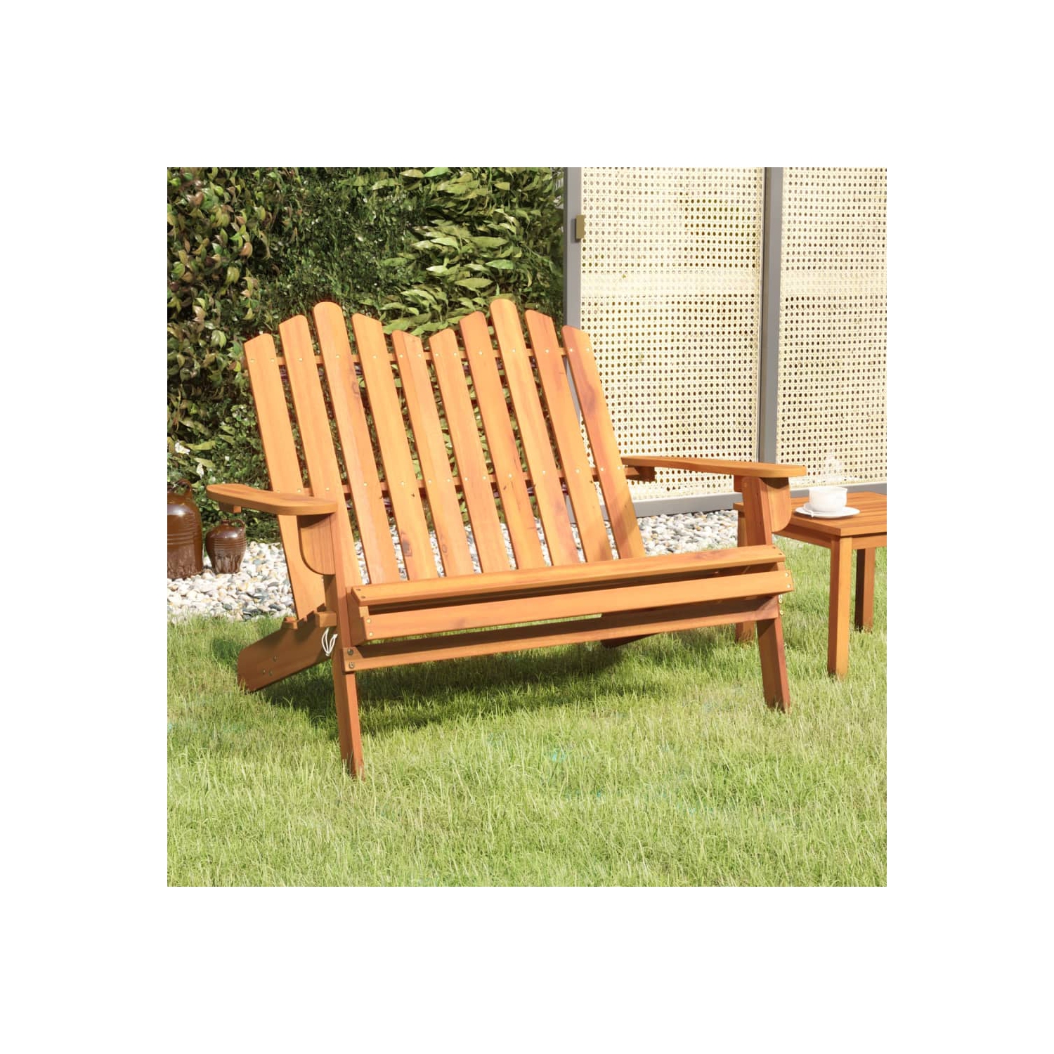 vidaXL Adirondack Garden Bench 126 cm Solid Wood Acacia