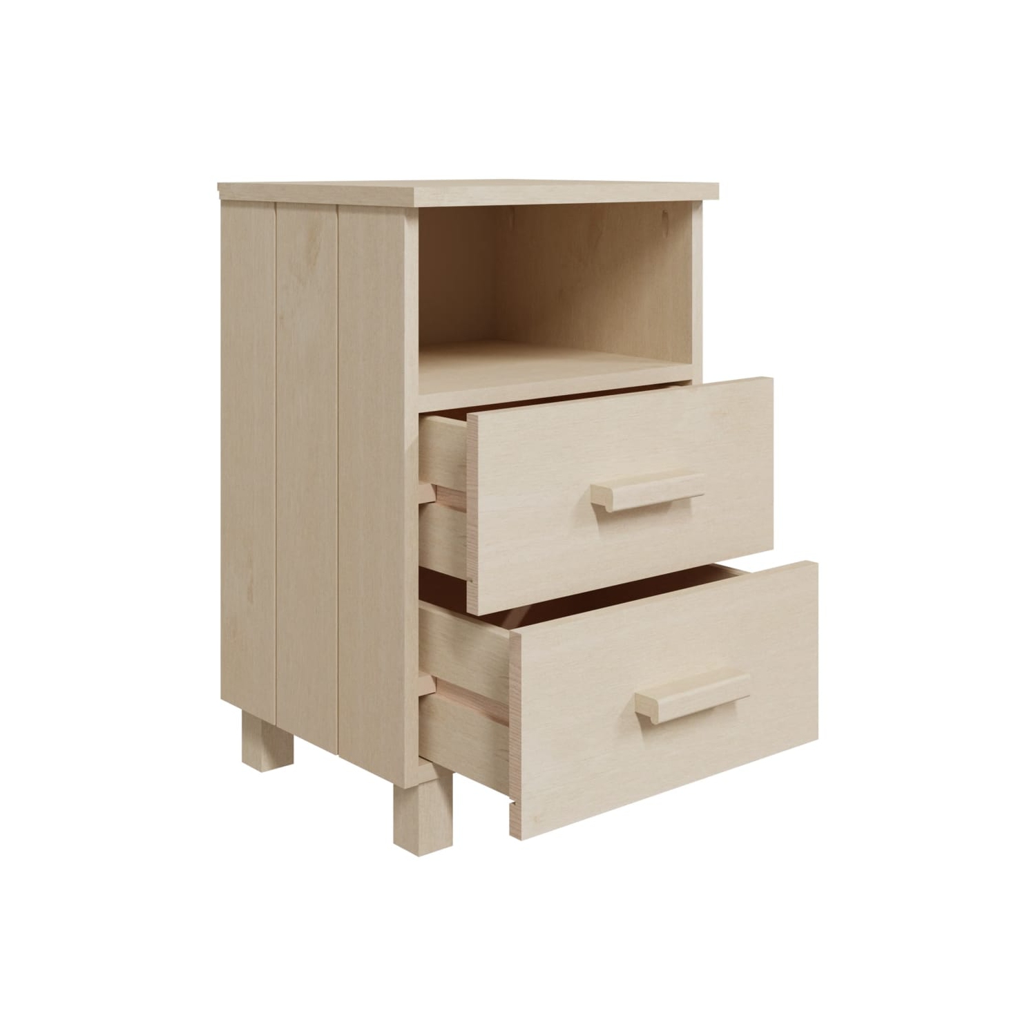 vidaXL Bedside Cabinet HAMAR Honey Brown 40x35x62 cm Solid Wood Pine