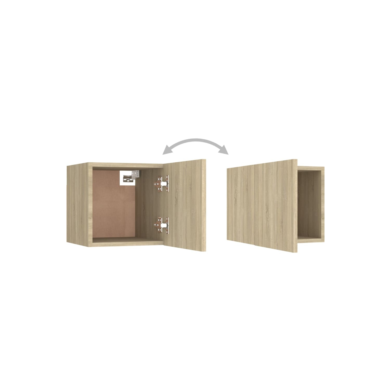 vidaXL Bedside Cabinets 2 pcs Sonoma Oak 30.5x30x30 cm Engineered Wood