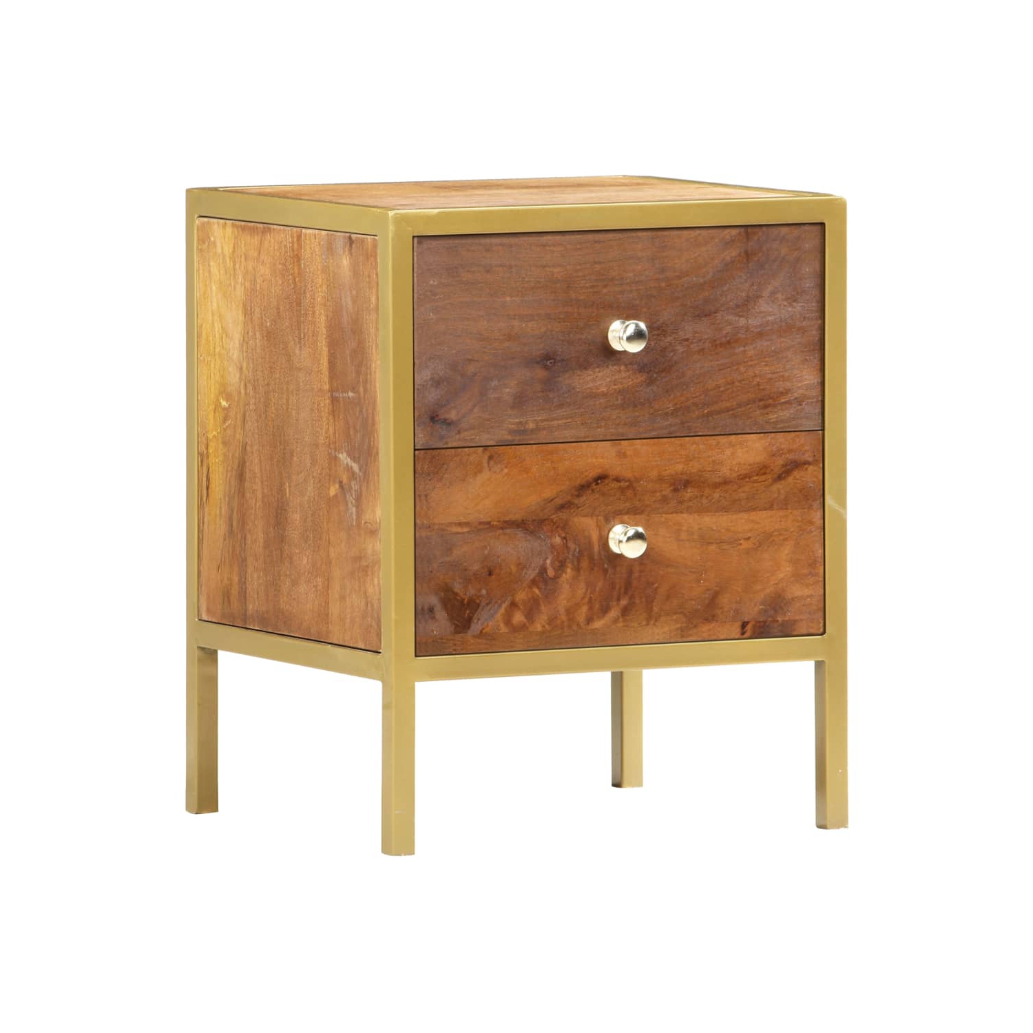 vidaXL Bedside Cabinet 40x35x50 cm Solid Mango Wood