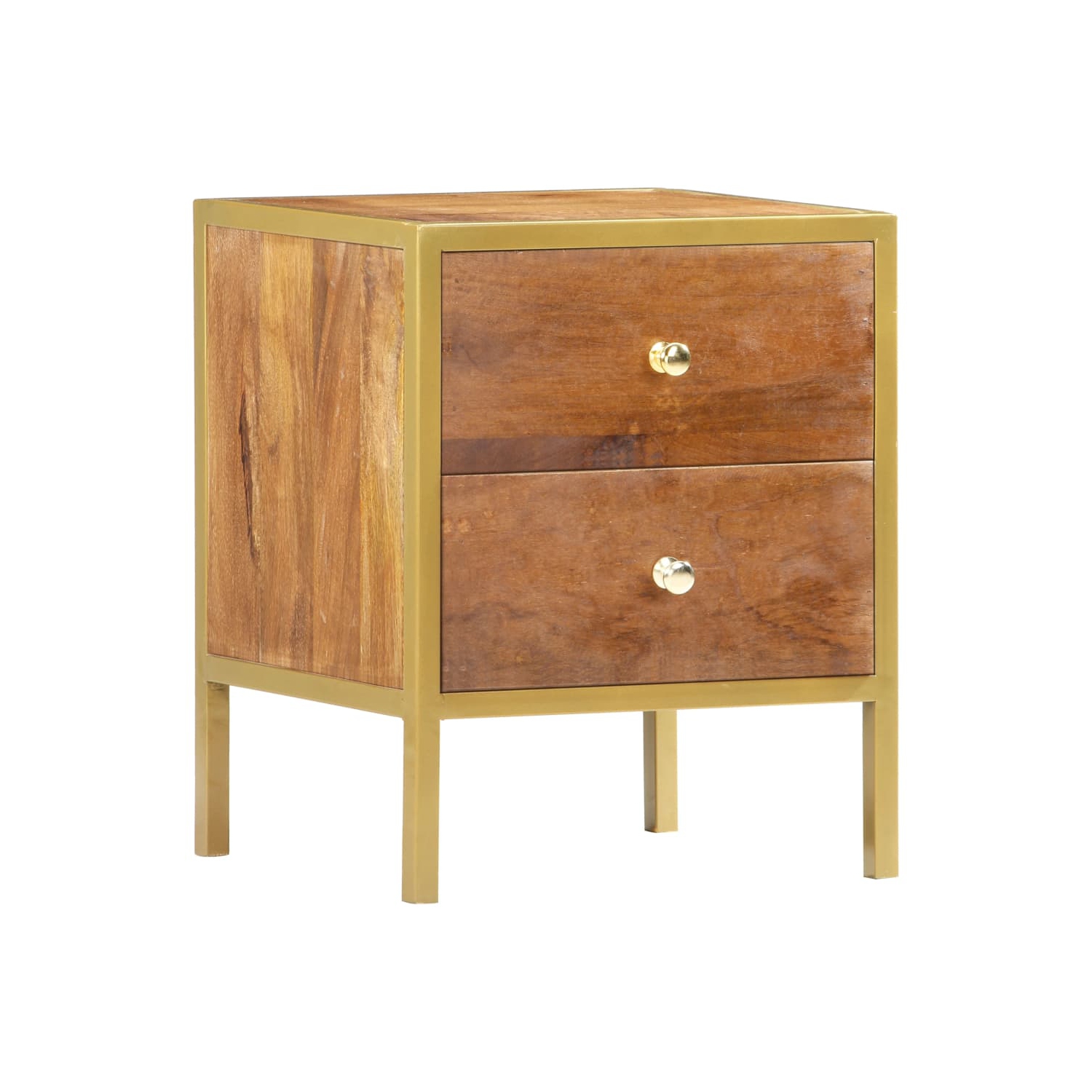 vidaXL Bedside Cabinet 40x35x50 cm Solid Mango Wood