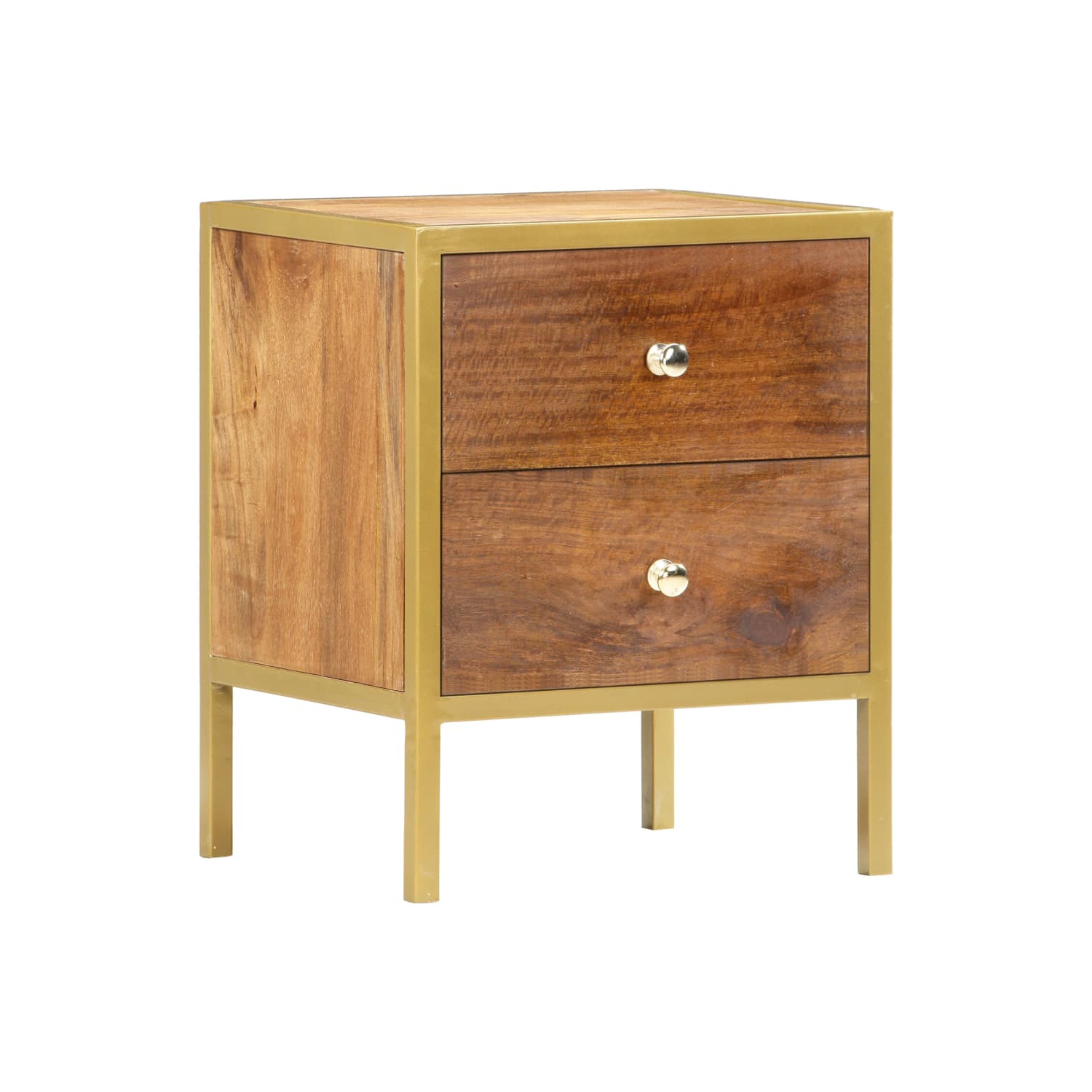 vidaXL Bedside Cabinet 40x35x50 cm Solid Mango Wood