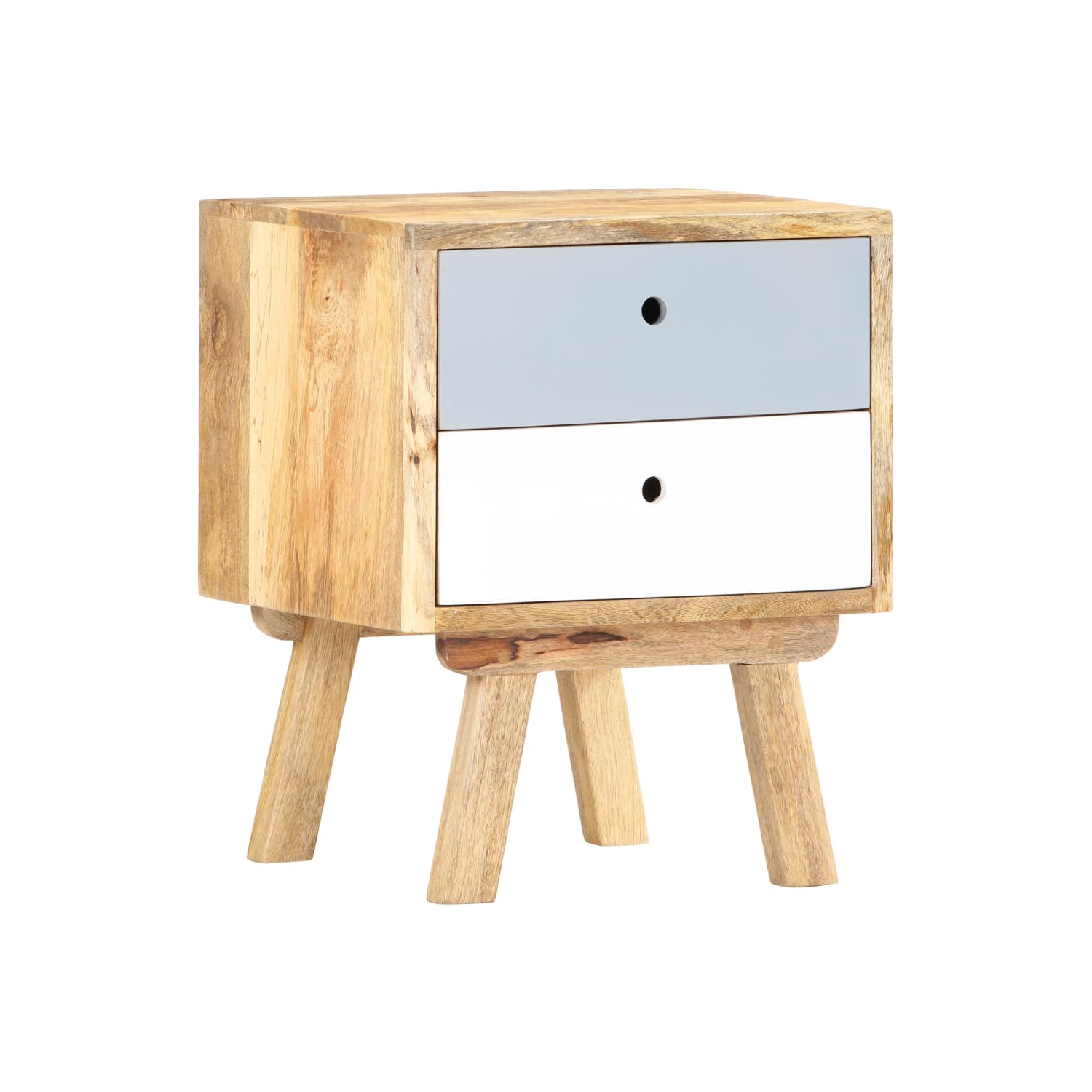 vidaXL Bedside Cabinet 40x35x50 cm Solid Mango Wood