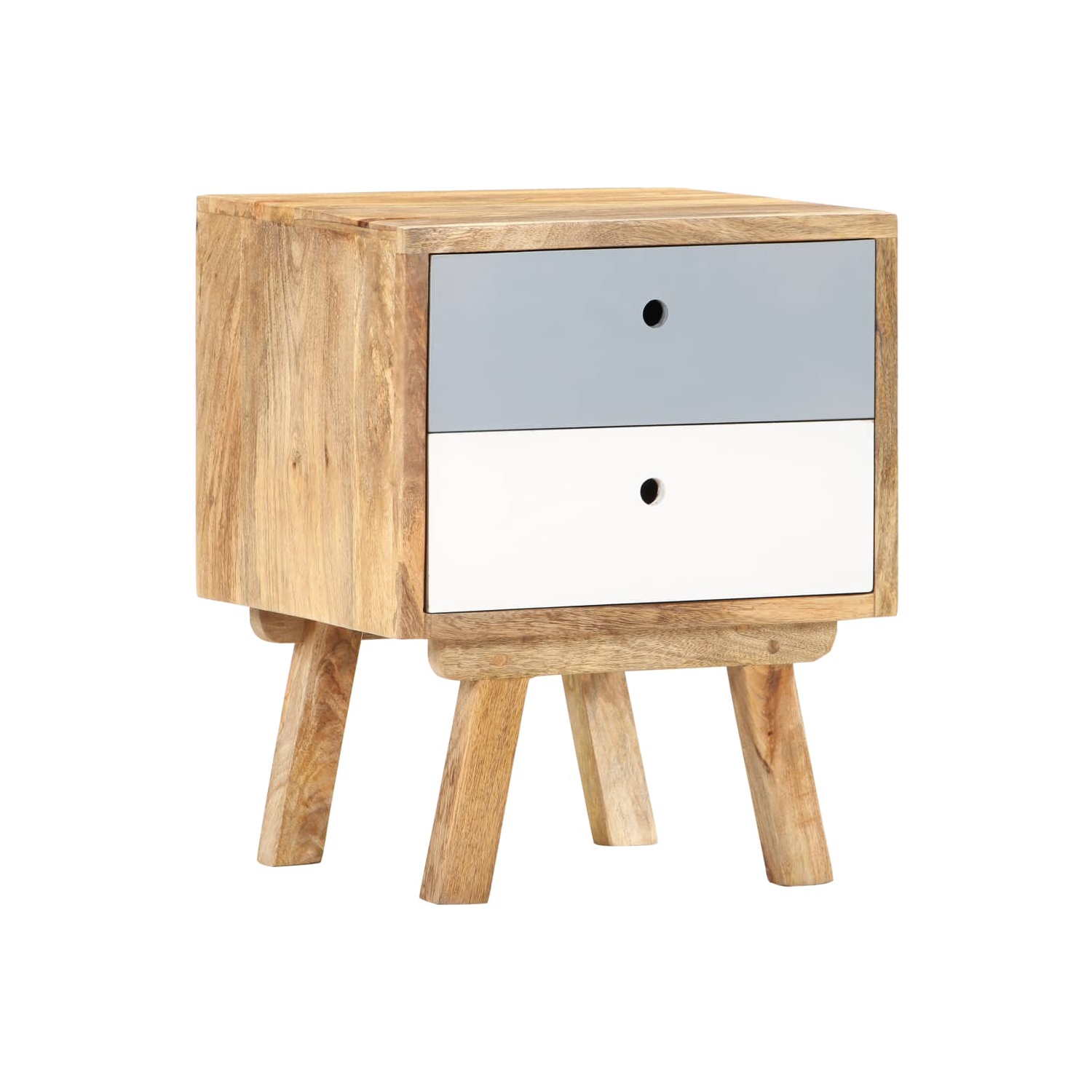 vidaXL Bedside Cabinet 40x35x50 cm Solid Mango Wood