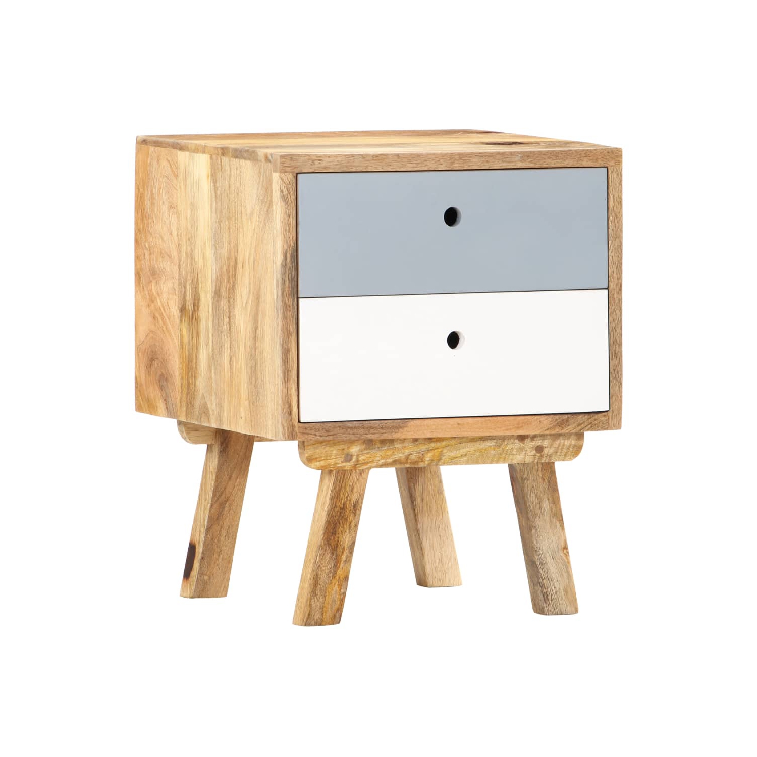 vidaXL Bedside Cabinet 40x35x50 cm Solid Mango Wood
