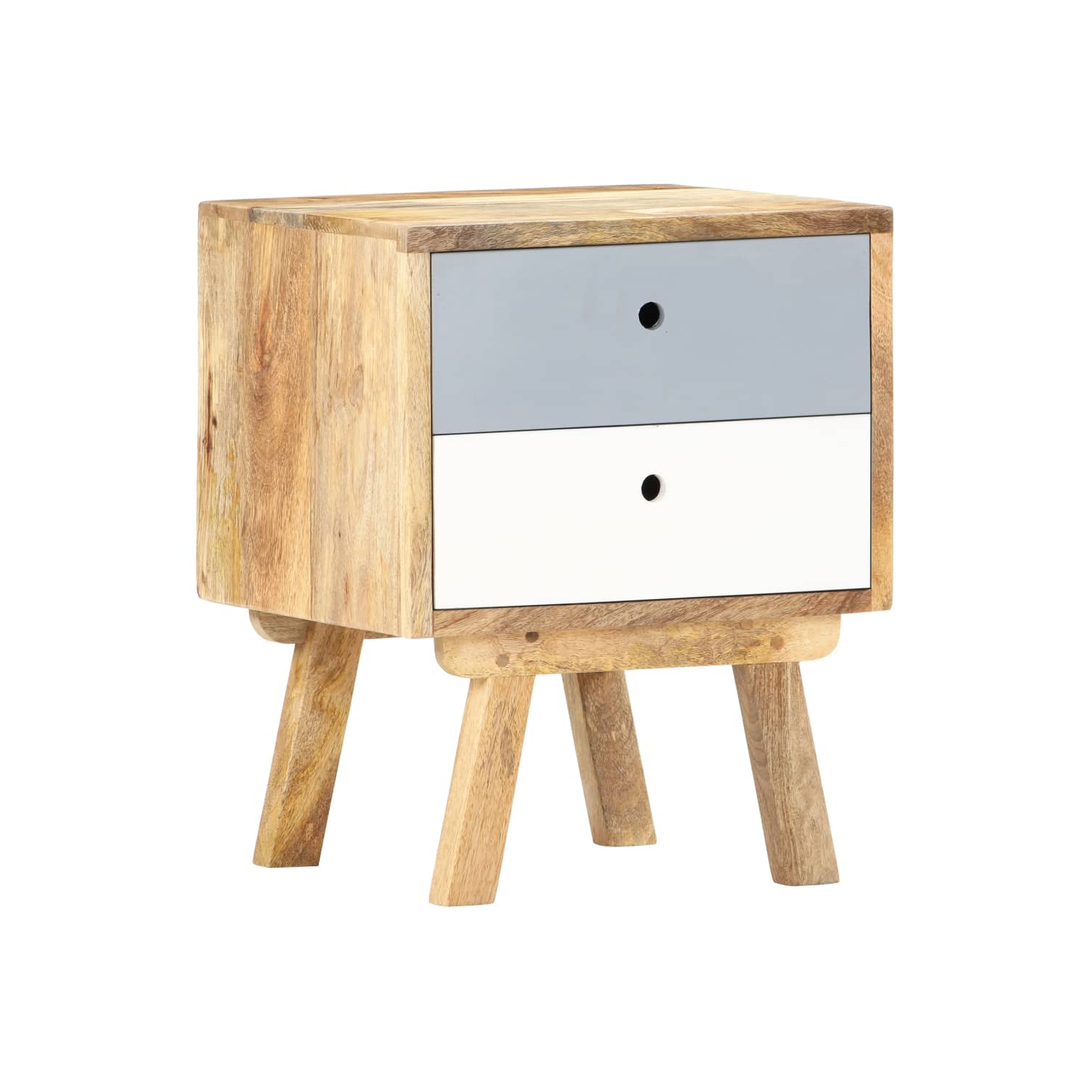 vidaXL Bedside Cabinet 40x35x50 cm Solid Mango Wood