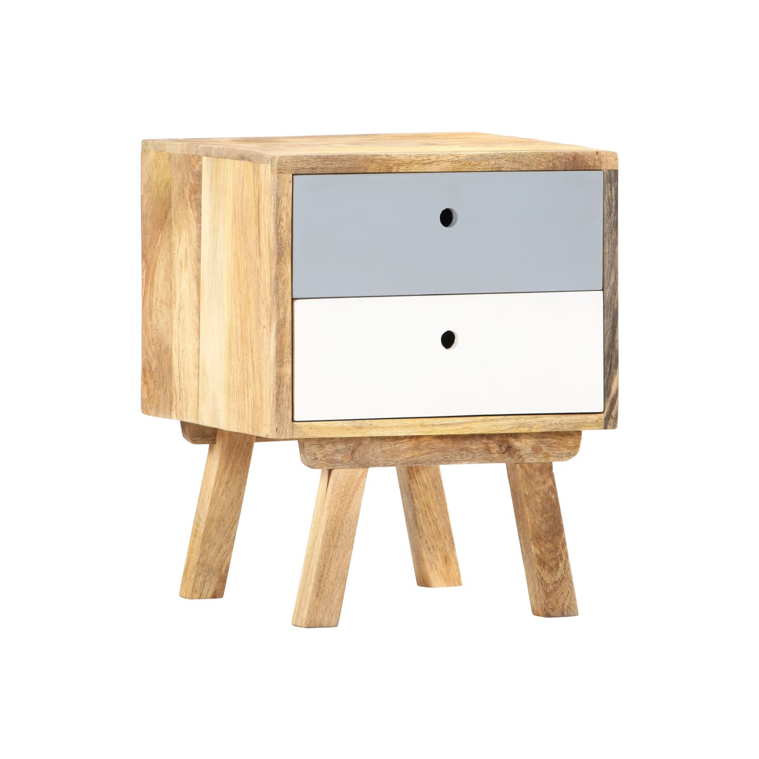 vidaXL Bedside Cabinet 40x35x50 cm Solid Mango Wood