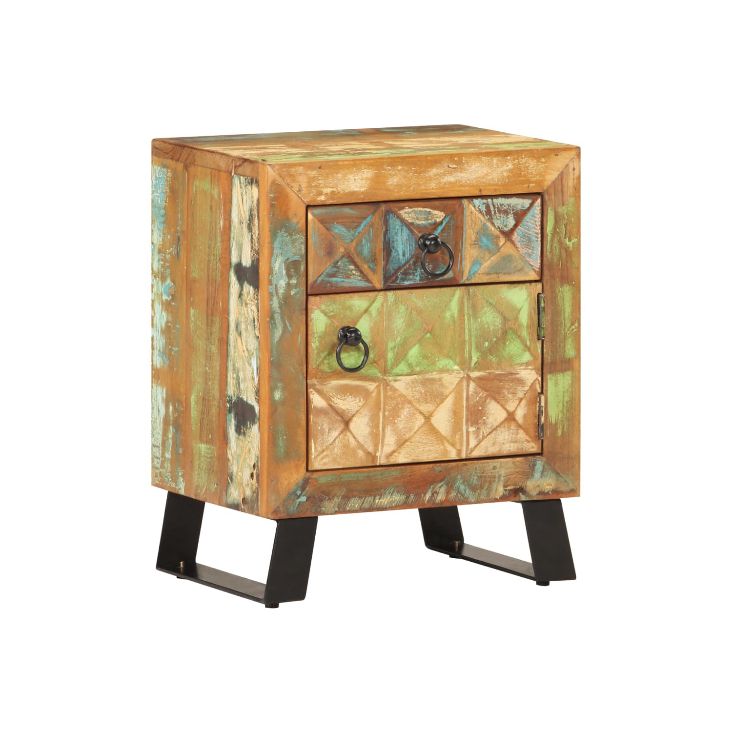 vidaXL Bedside Cabinet 40x30x50 cm Solid Reclaimed Wood