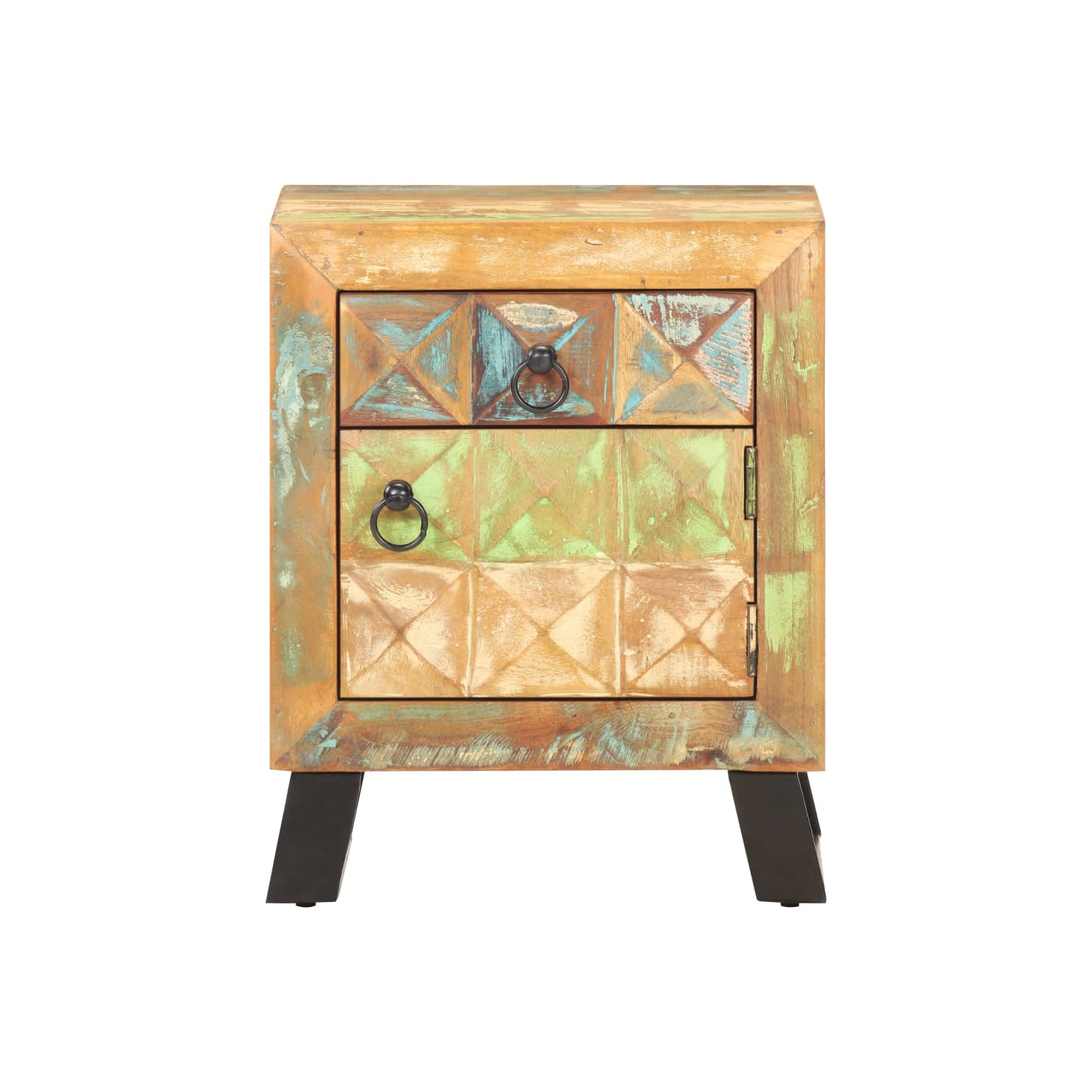 vidaXL Bedside Cabinet 40x30x50 cm Solid Reclaimed Wood