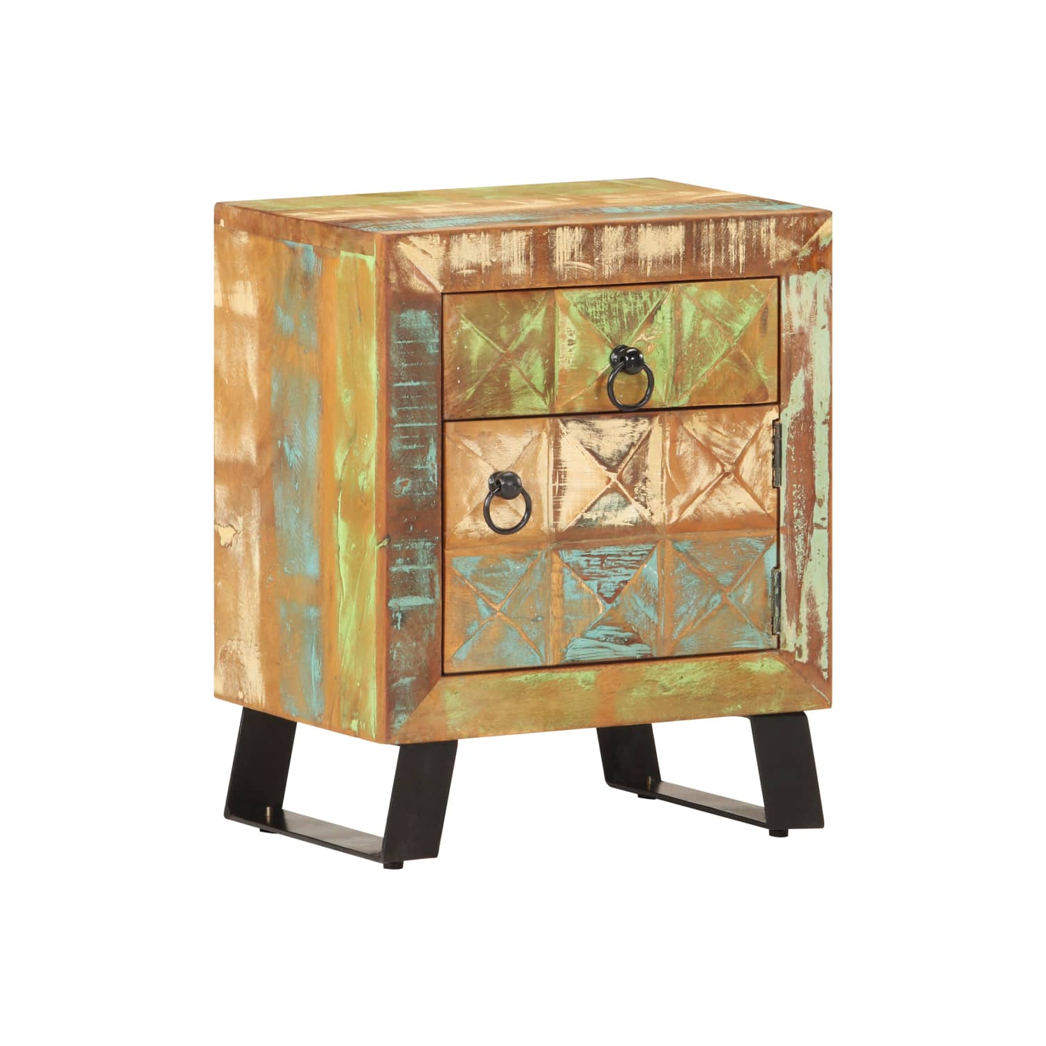 vidaXL Bedside Cabinet 40x30x50 cm Solid Reclaimed Wood