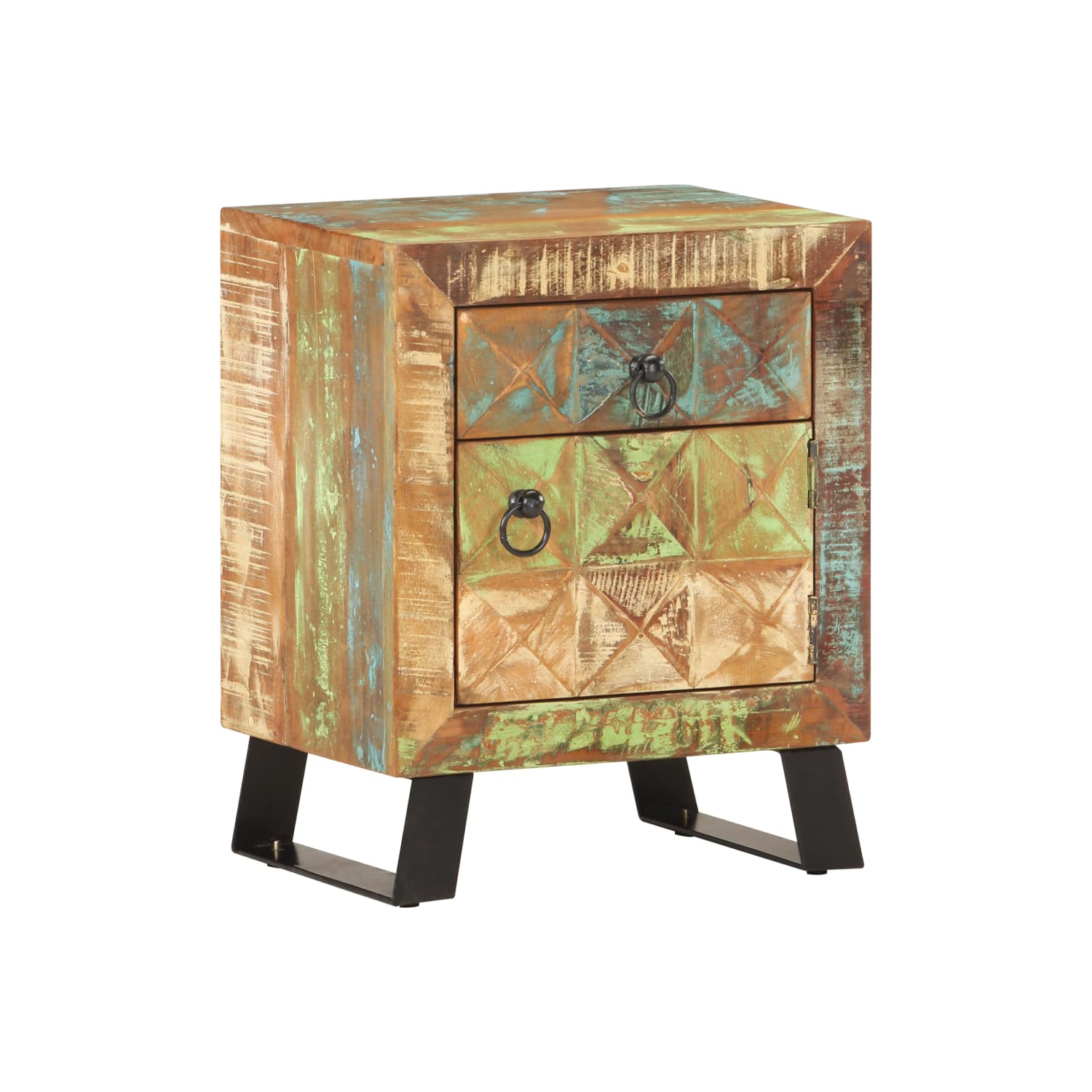 vidaXL Bedside Cabinet 40x30x50 cm Solid Reclaimed Wood