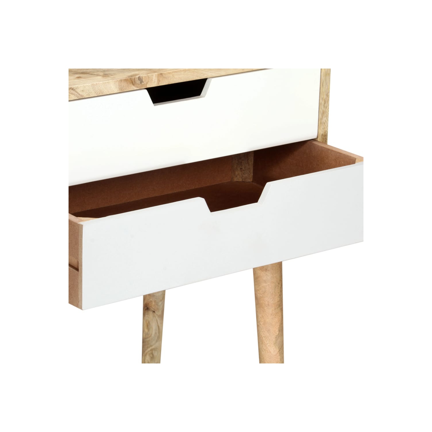 vidaXL Bedside Cabinet 47x35x59 cm Solid Mango Wood