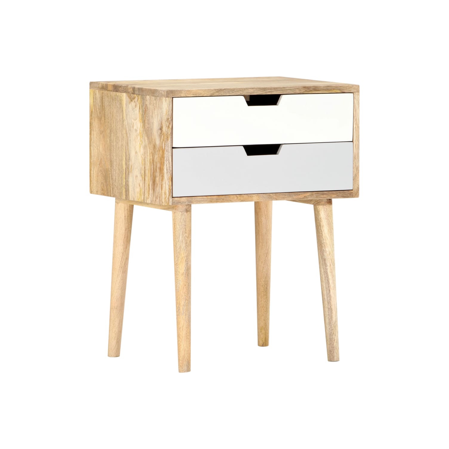 vidaXL Bedside Cabinet 47x35x59 cm Solid Mango Wood