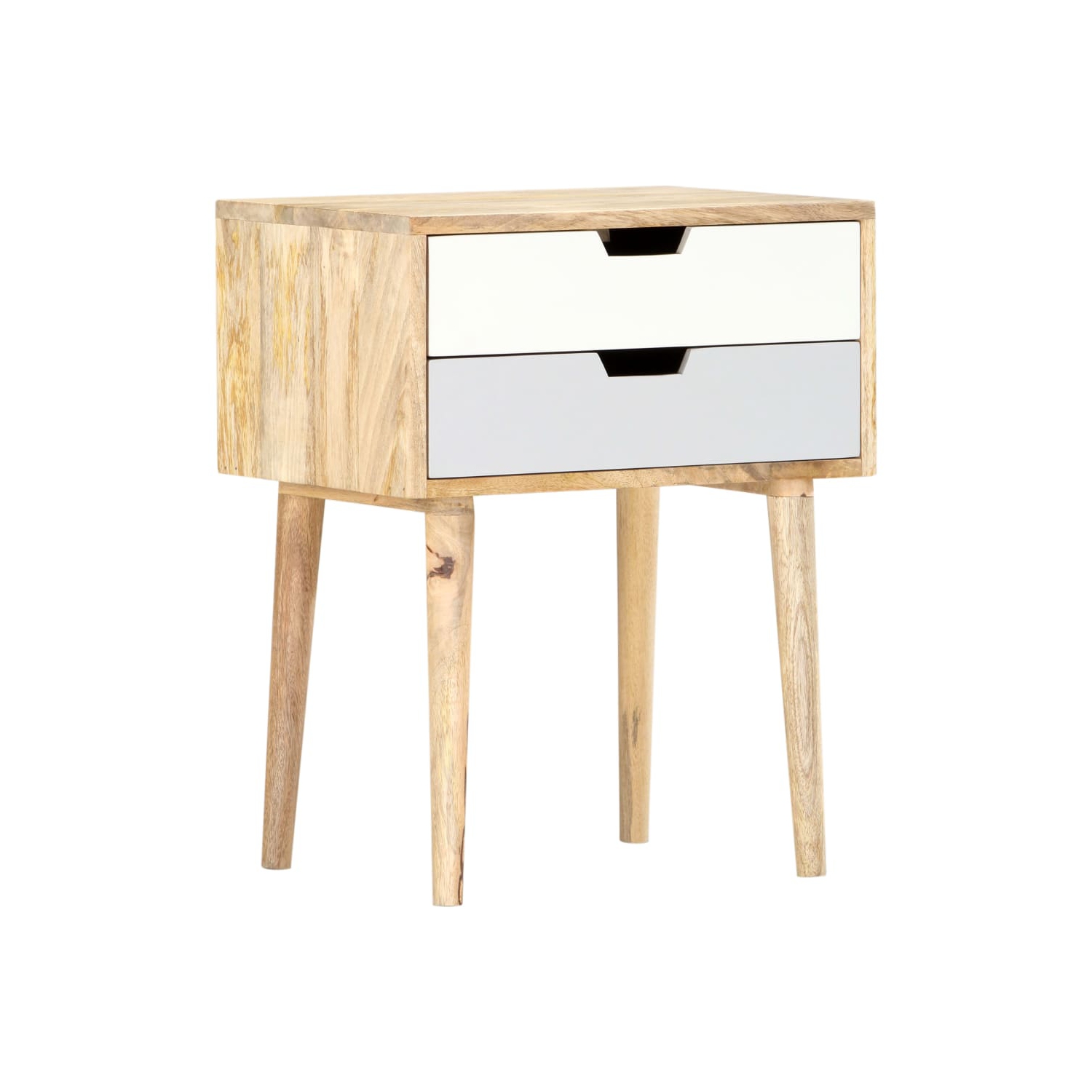 vidaXL Bedside Cabinet 47x35x59 cm Solid Mango Wood