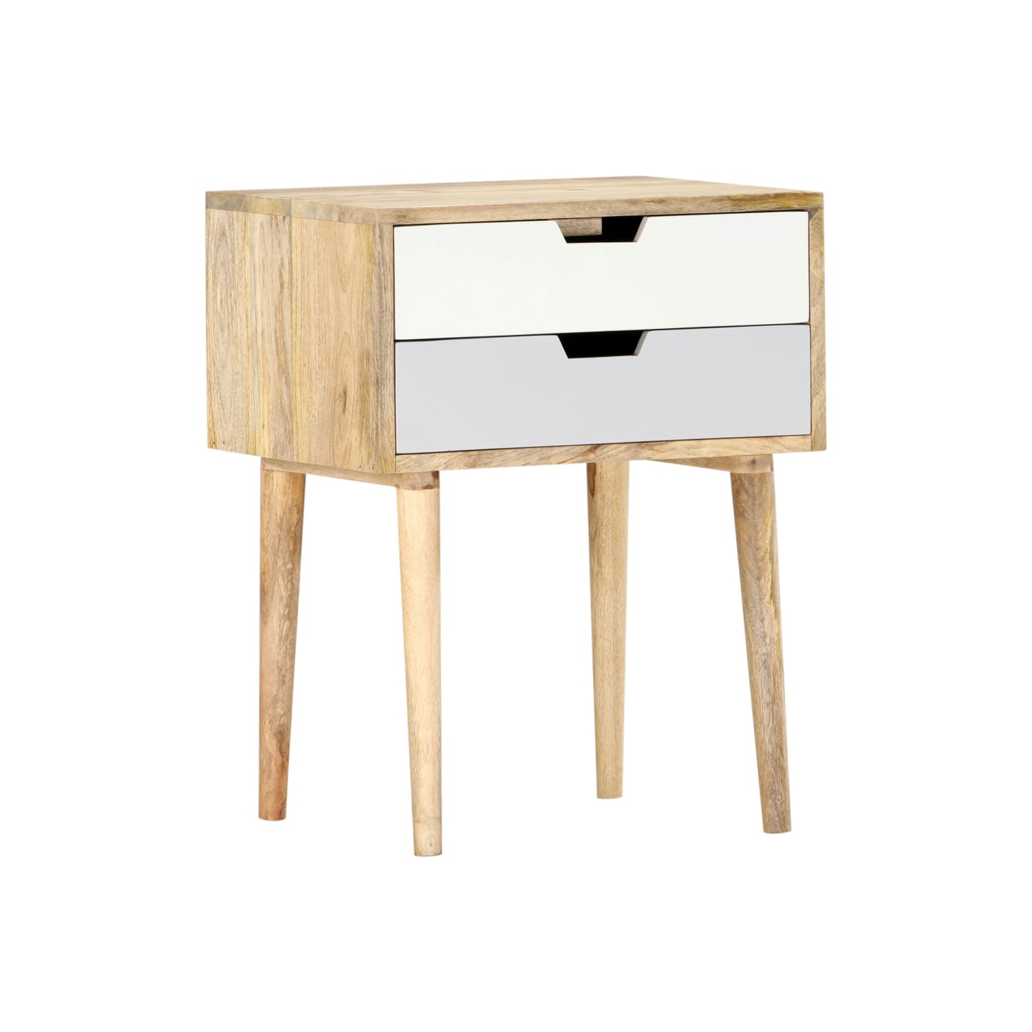 vidaXL Bedside Cabinet 47x35x59 cm Solid Mango Wood