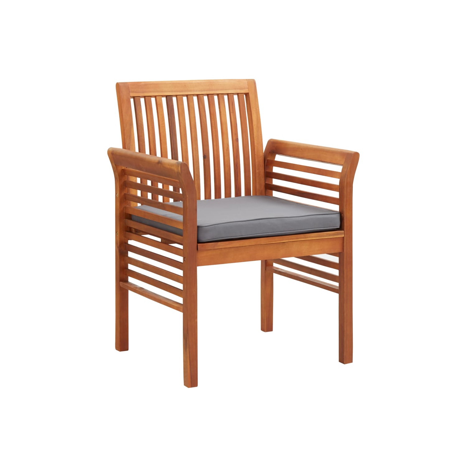 vidaXL Garden Dining Chair with Cushion Solid Acacia Wood