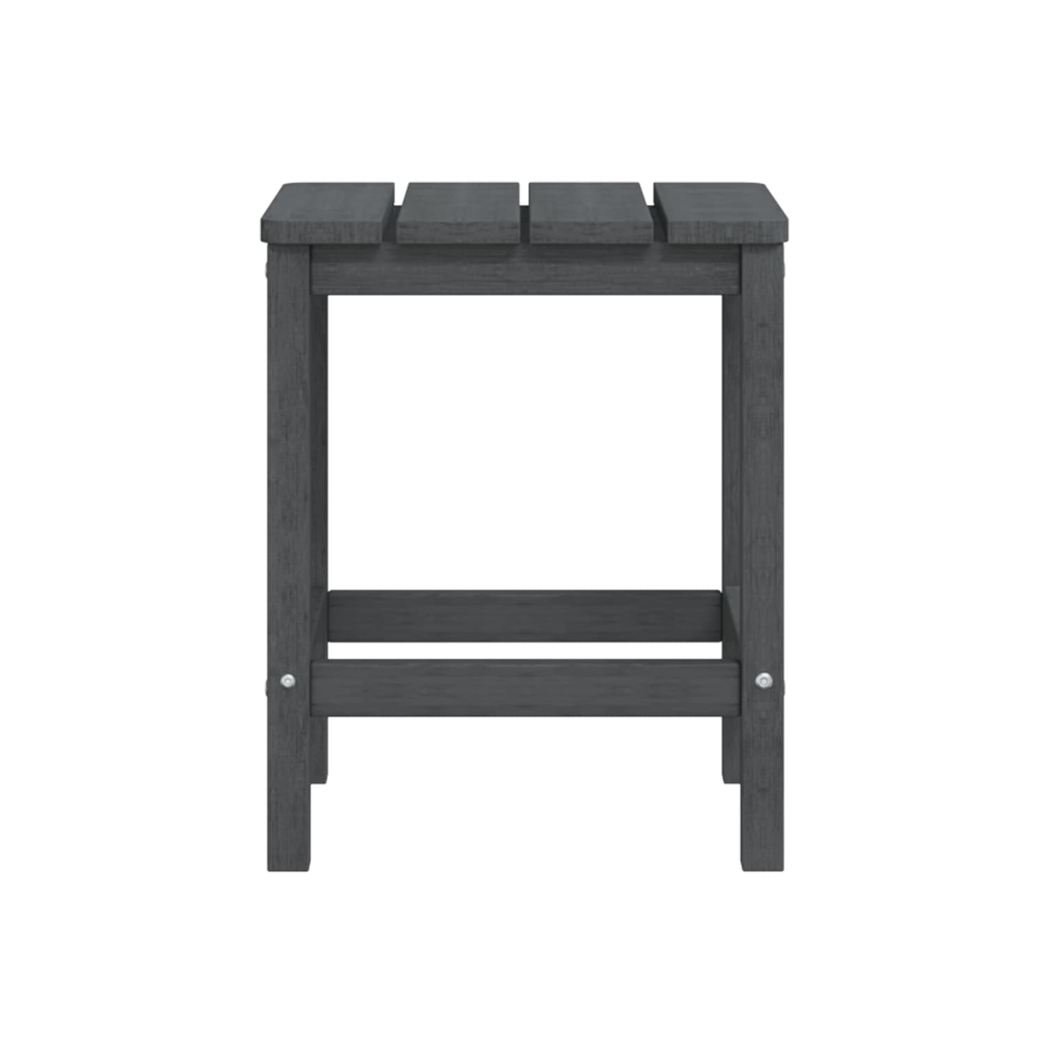 vidaXL Garden Adirondack Chairs with Footstool & Table HDPE Anthracite