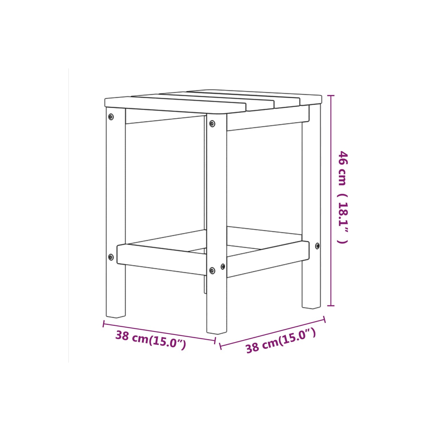 vidaXL Garden Adirondack Chairs with Footstool & Table HDPE Anthracite