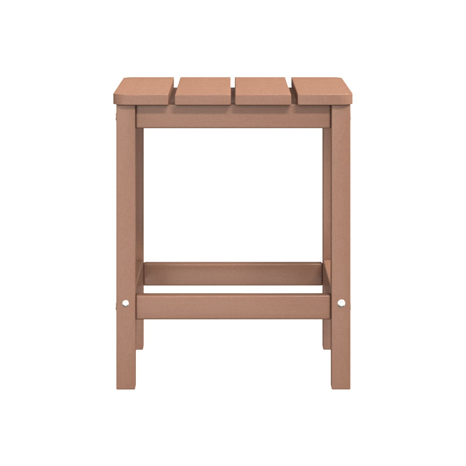 Chaises Adirondack de jardin vidaXL avec repose-pieds et table en PEHD brun