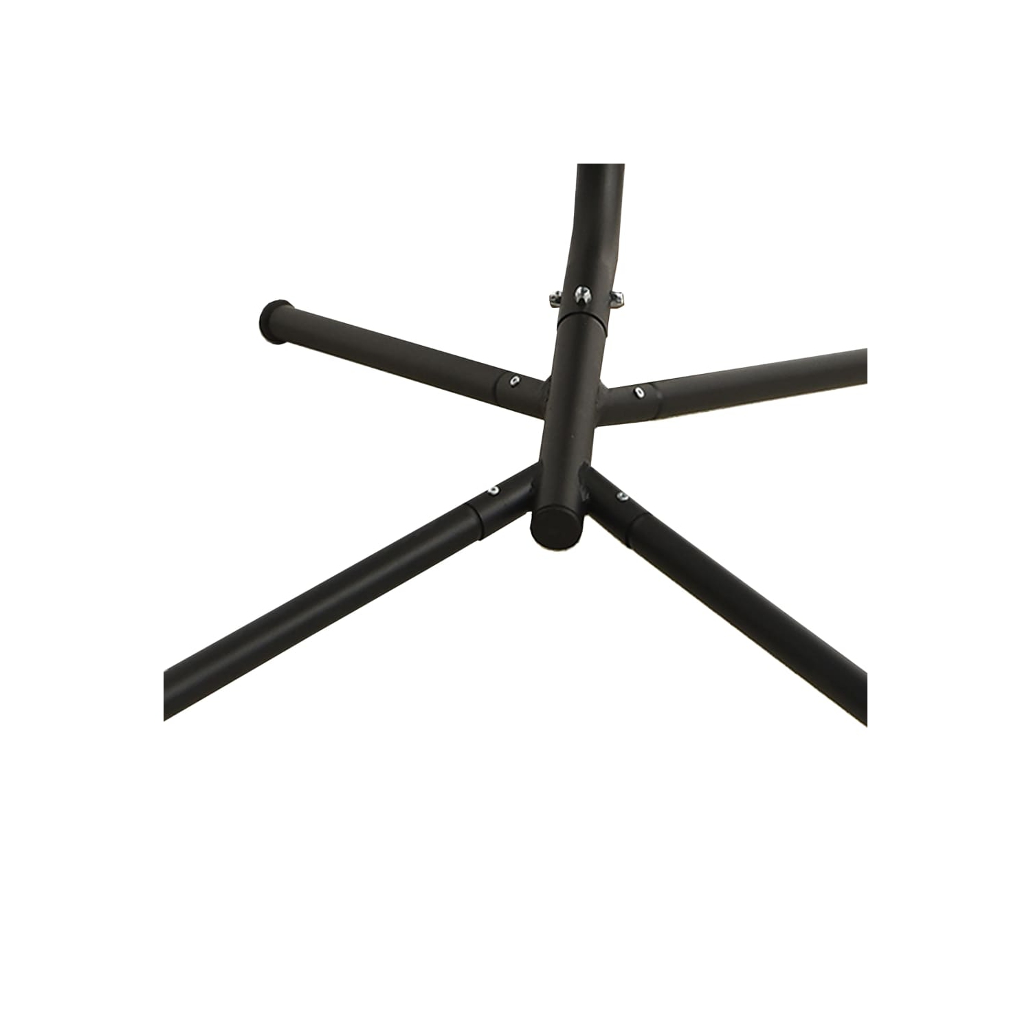 vidaXL Garden Swing Chair with Cushion Black Oxford Fabric and Steel