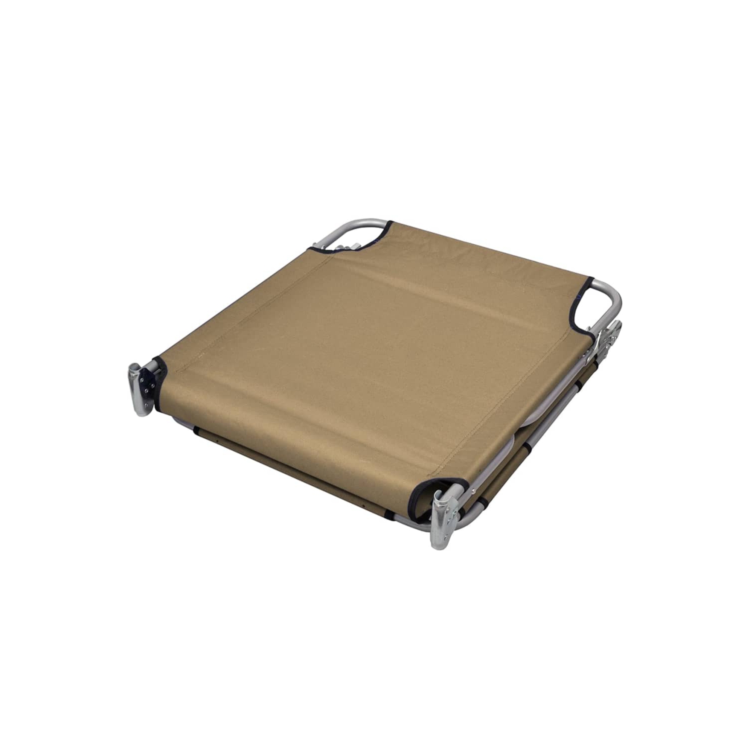 vidaXL Foldable Sunlounger with Head Cushion Adjustable Backrest Taupe