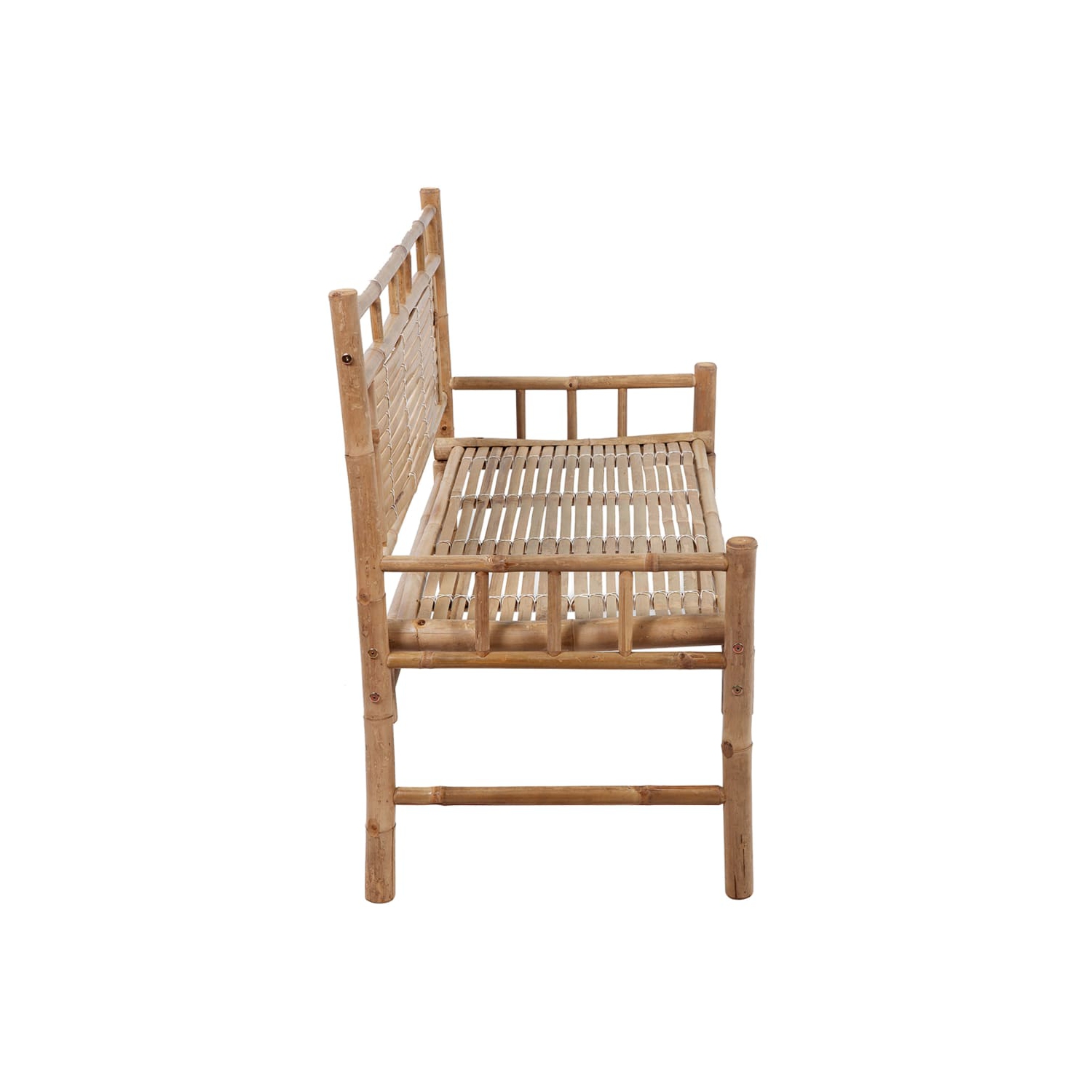 vidaXL Garden Bench with Cushion 120 cm Bamboo