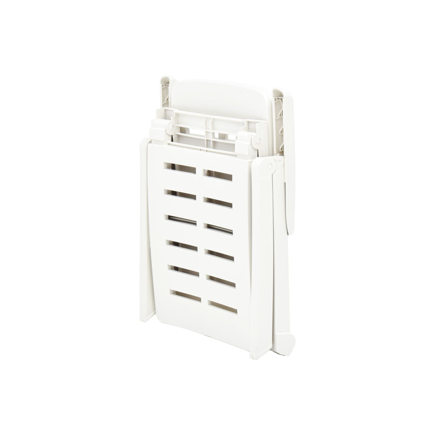 Chaise longue pliante en plastique blanc de vidaXL