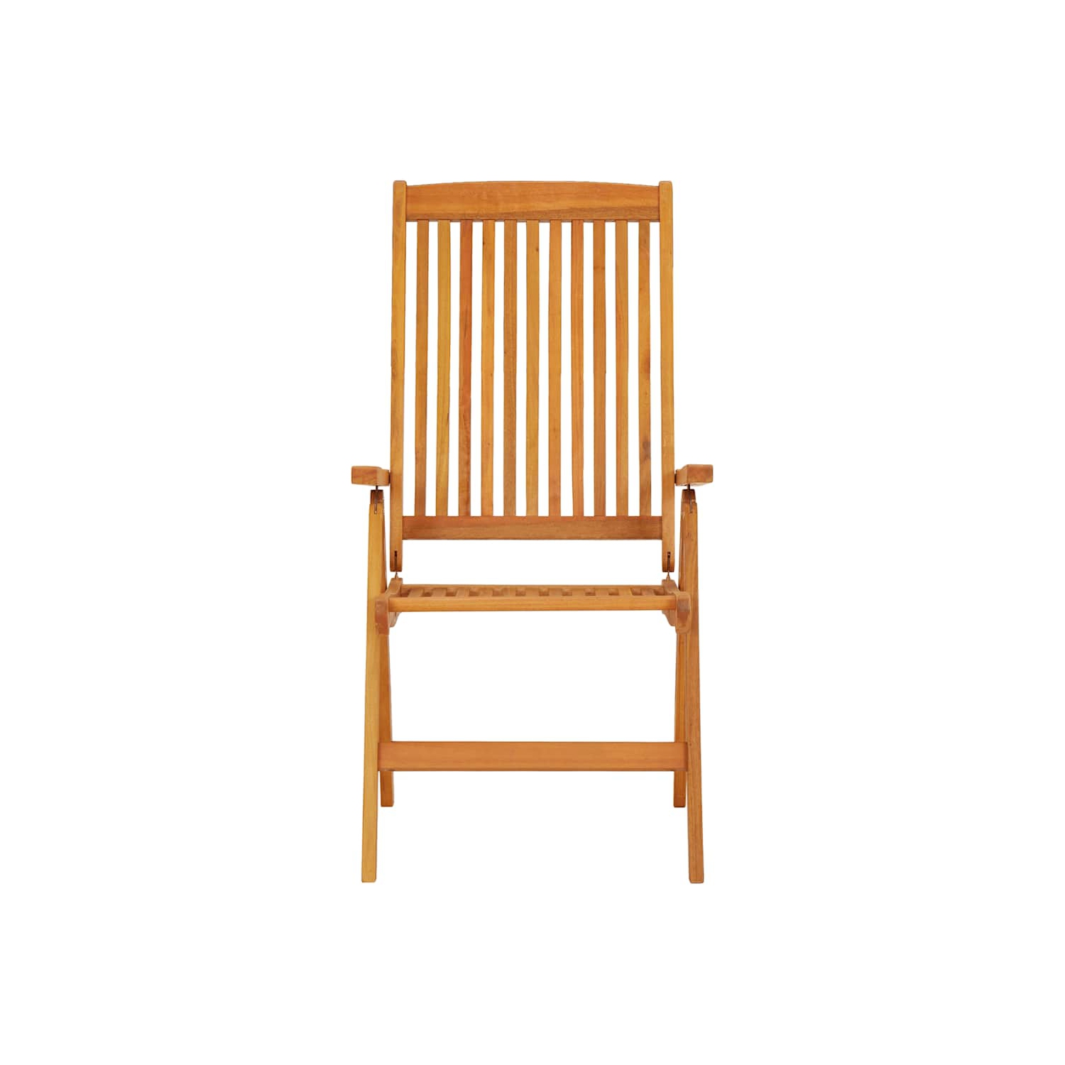 vidaXL Folding Garden Chairs 2 pcs Solid Wood Eucalyptus