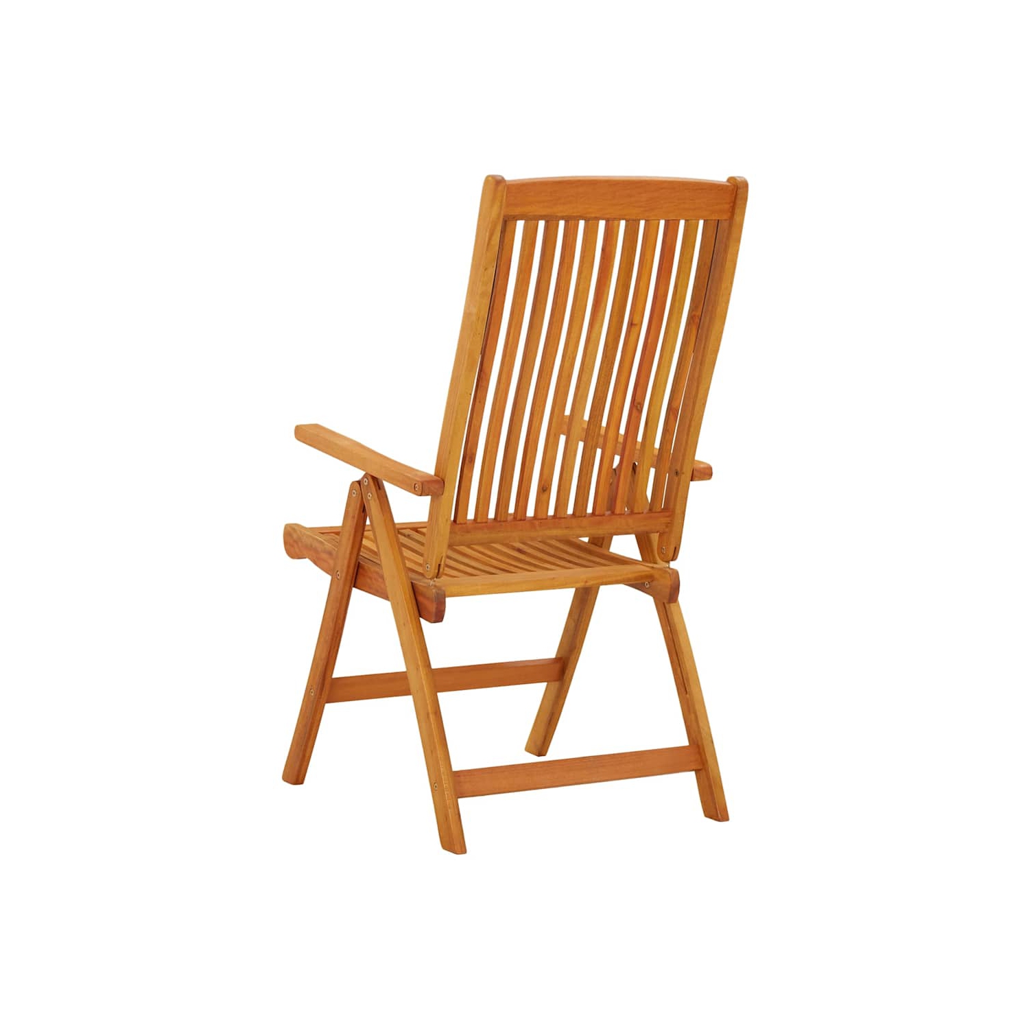 vidaXL Folding Garden Chairs 2 pcs Solid Wood Eucalyptus