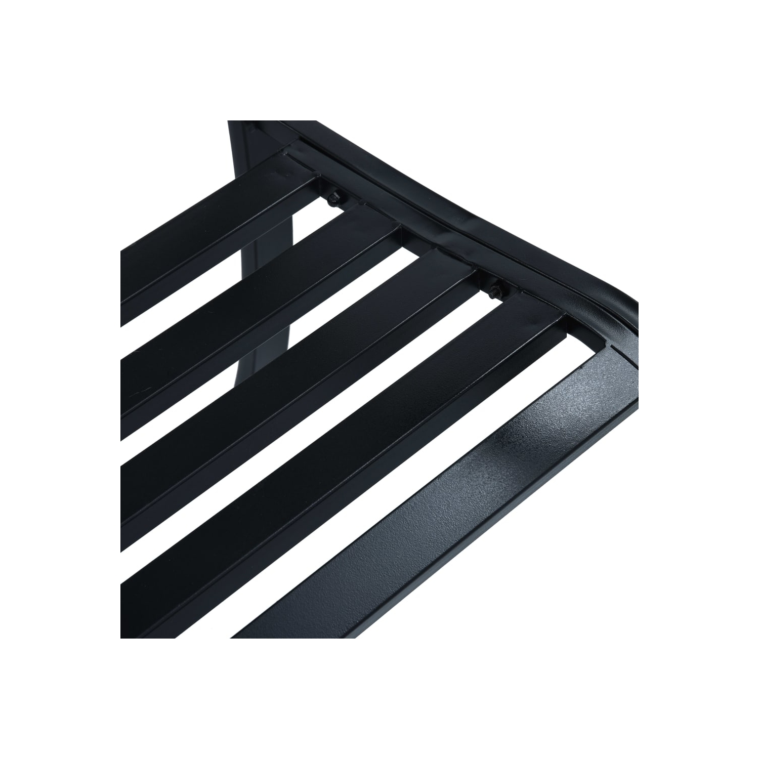 vidaXL Garden Bench Black 120 cm Steel