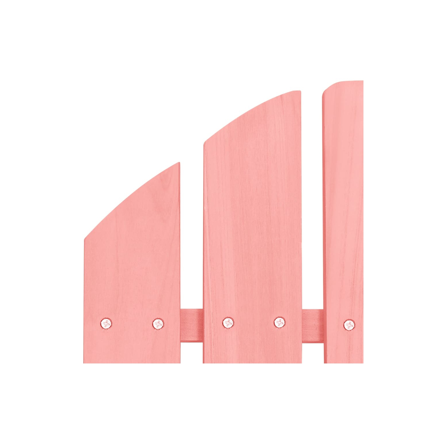 Chaise berçante Adirondack Garden de vidaXL en bois de sapin massif rose